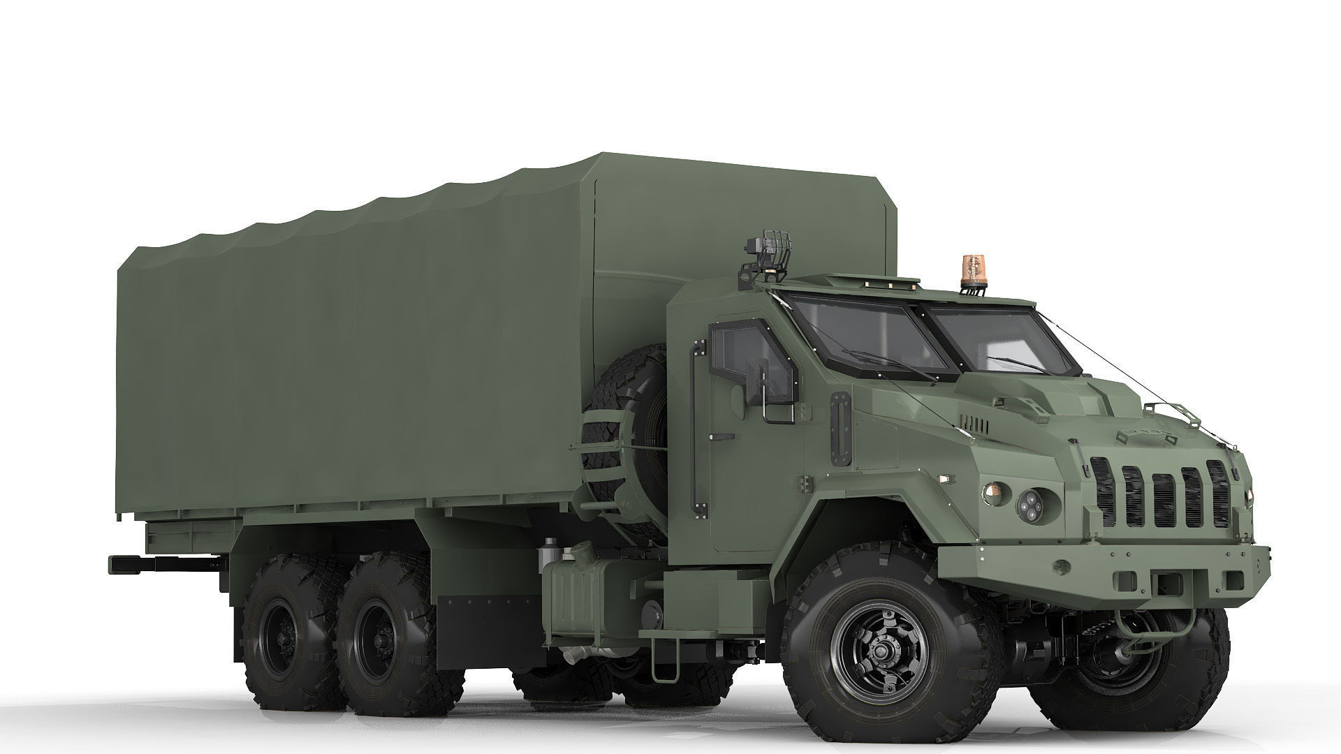 Military Tent vehicle 3D model_20