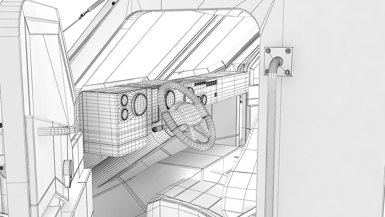 Military Tent vehicle 3D model_30
