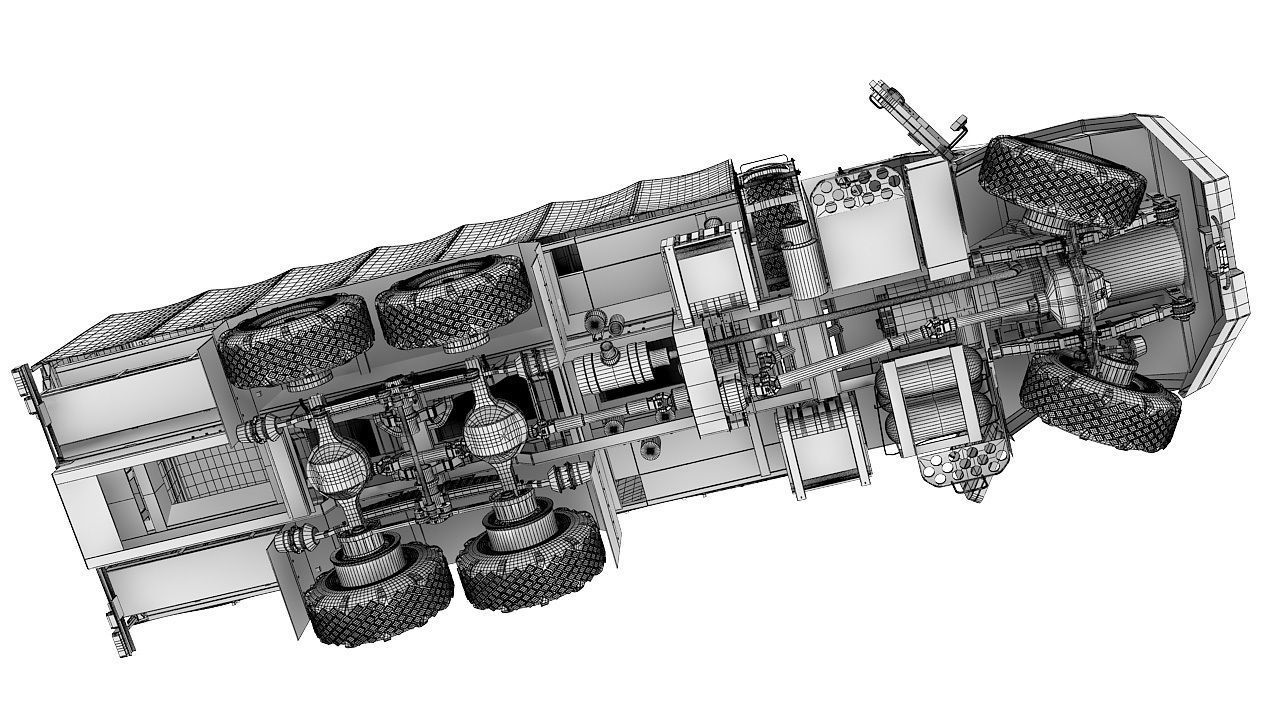 Military Tent vehicle 3D model_37