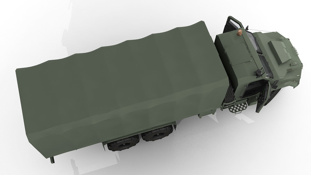 Military Tent vehicle 3D model_18