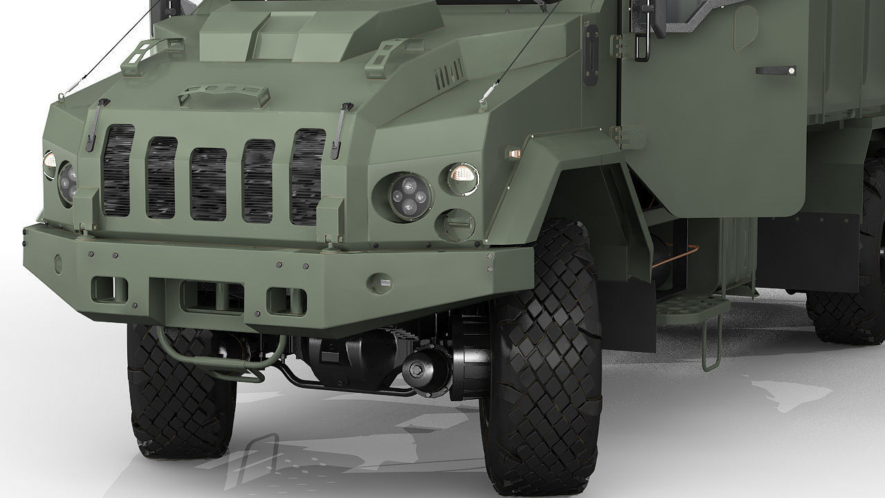 Military Tent vehicle 3D model_17