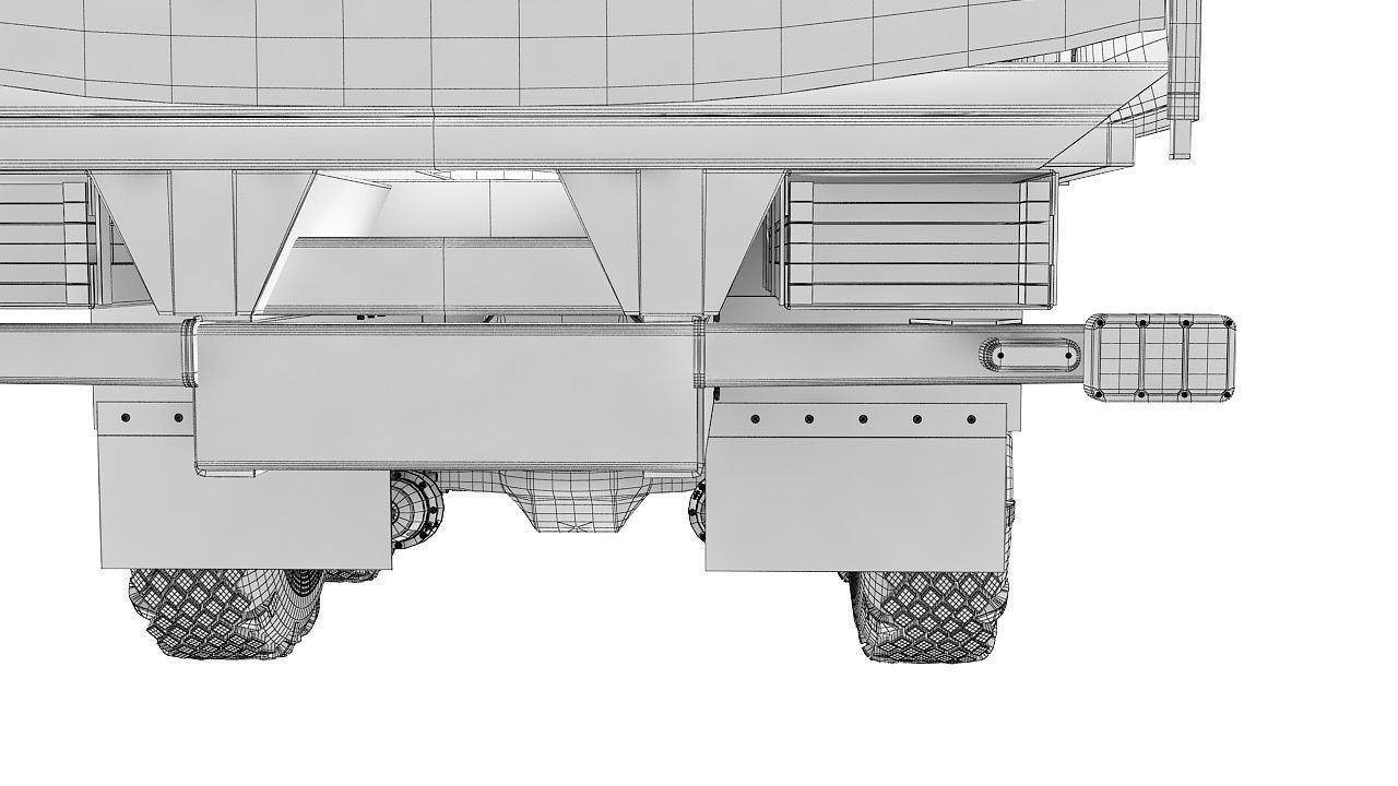 Military Tent vehicle 3D model_24
