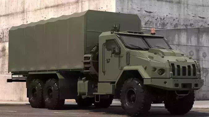 Military Tent vehicle 3D model