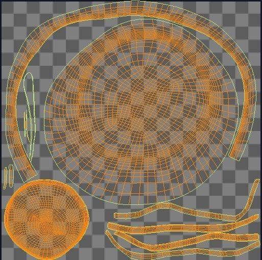  Military Hat Beret Set  Low-poly 3D model_27