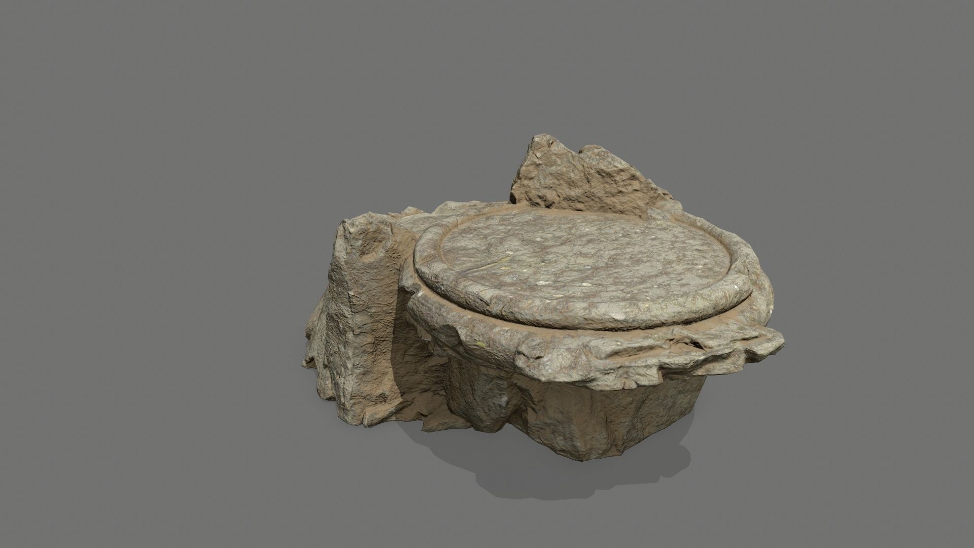 Ladder 7 rock Low-poly 3D model_5