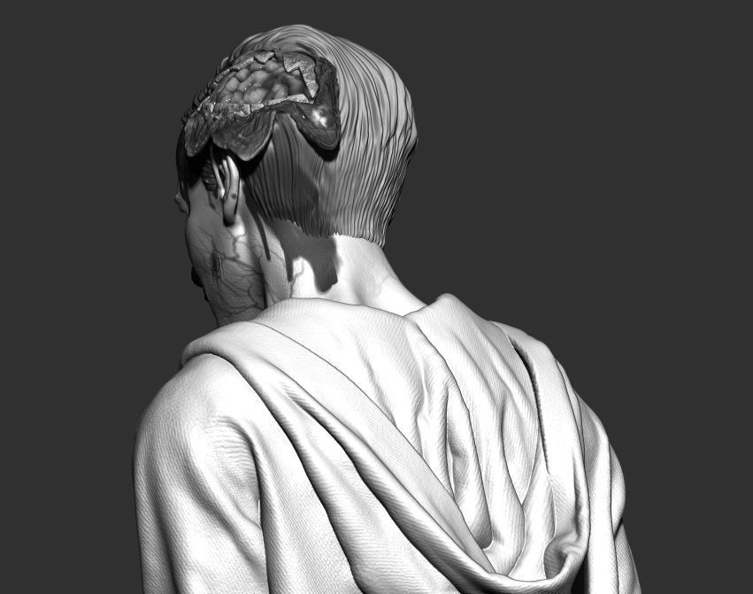 VICTOR PASCOW  PET SEMATARY BUST OBJ Printable 3D model 3D model_5