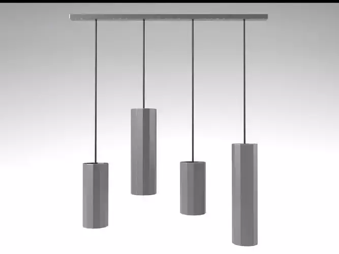 Lamp model with weared edges 3D model