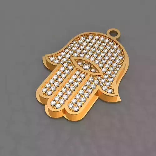 Hamsa hand pendant - Mano hamsa