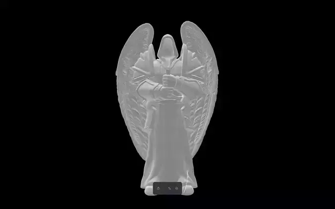 Guardian angel statue Free 3D print model