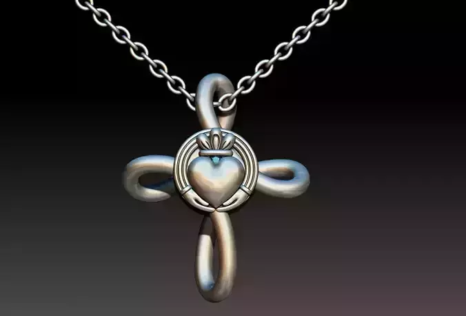 Claddagh Cross Pendant