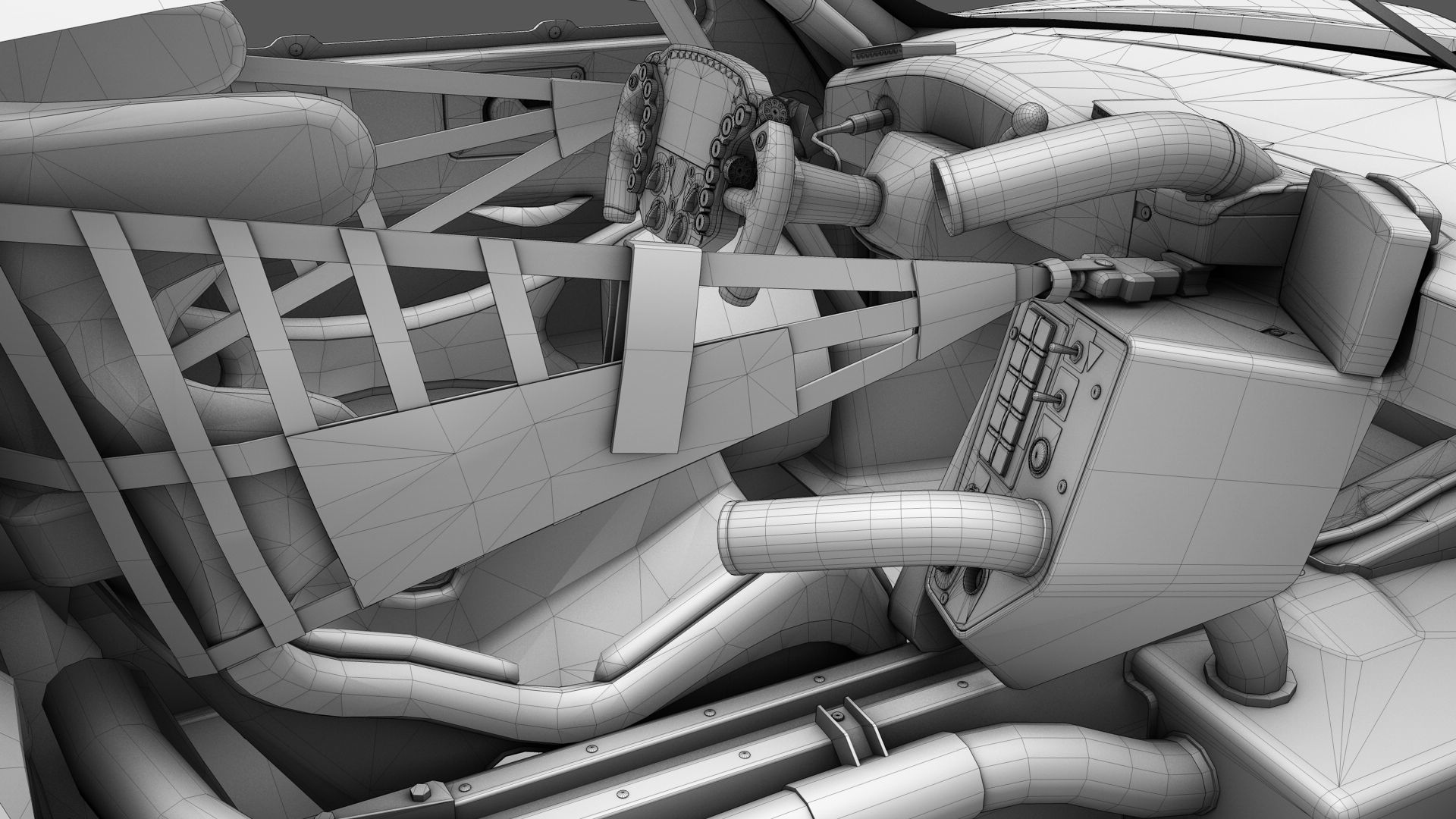 Porsche 911 RSR 2019 GT3 GTLM Low-poly 3D model_14