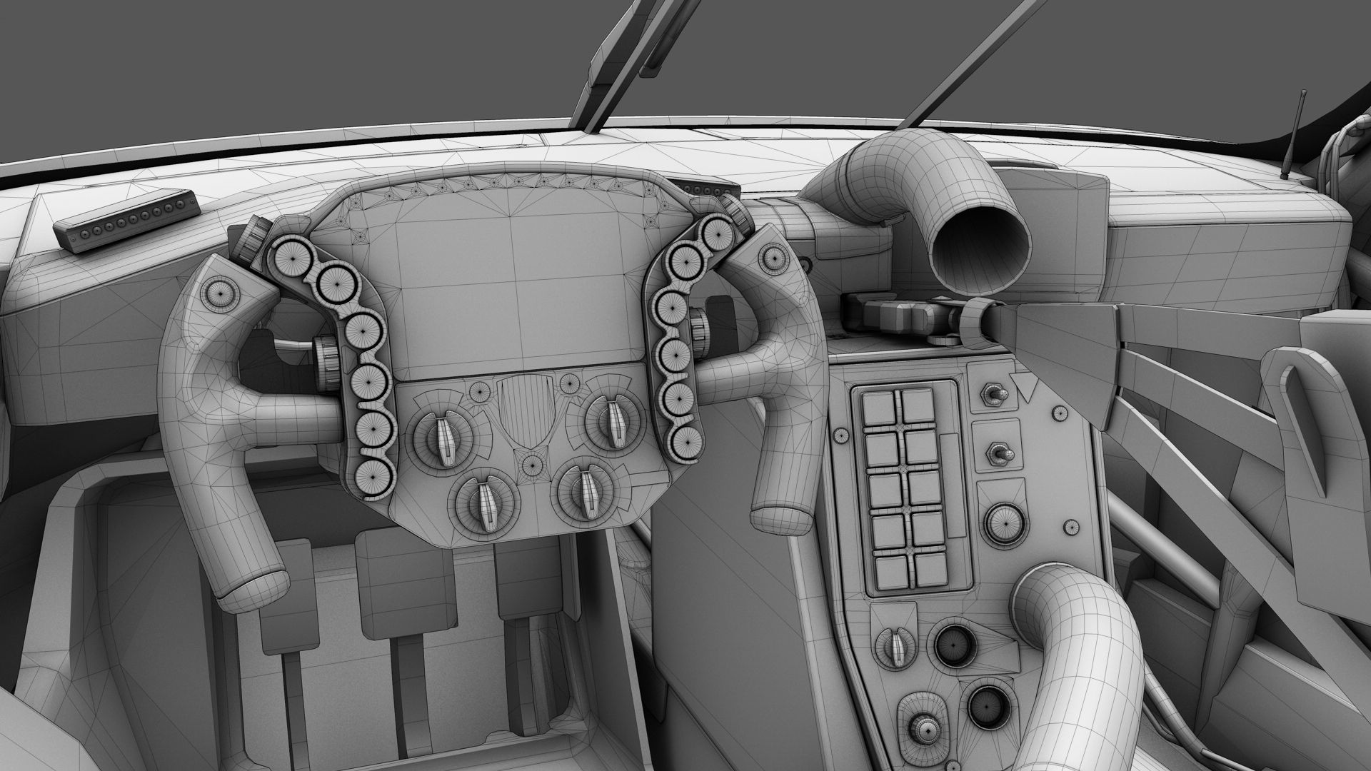 Porsche 911 RSR 2019 GT3 GTLM Low-poly 3D model_13