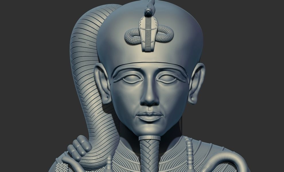 Ancient Egyptian god Khonsu 3D Printable model  3D print model_6