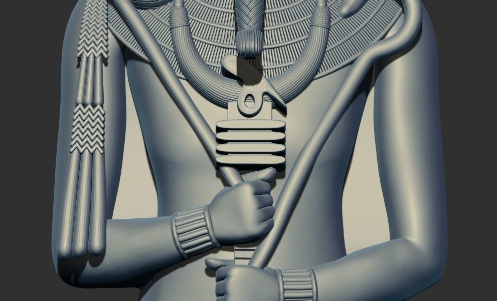 Ancient Egyptian god Khonsu 3D Printable model  3D print model_8