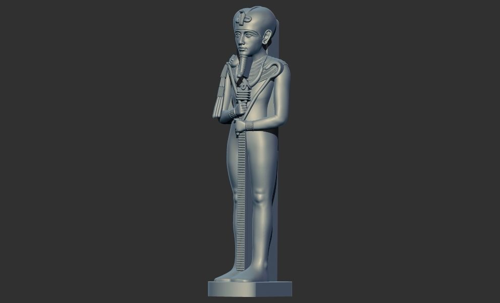 Ancient Egyptian god Khonsu 3D Printable model  3D print model_1