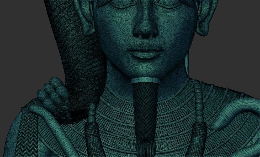 Ancient Egyptian god Khonsu 3D Printable model  3D print model_9