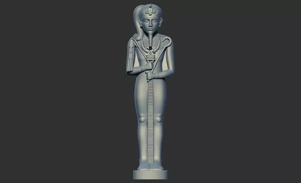 Ancient Egyptian god Khonsu 3D Printable model  3D print model_0