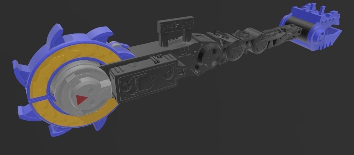 TRANSFORMERS METROPLEX CYBERTRON EXCAVATOR CLAW and DRILLBIT 3D print model_5