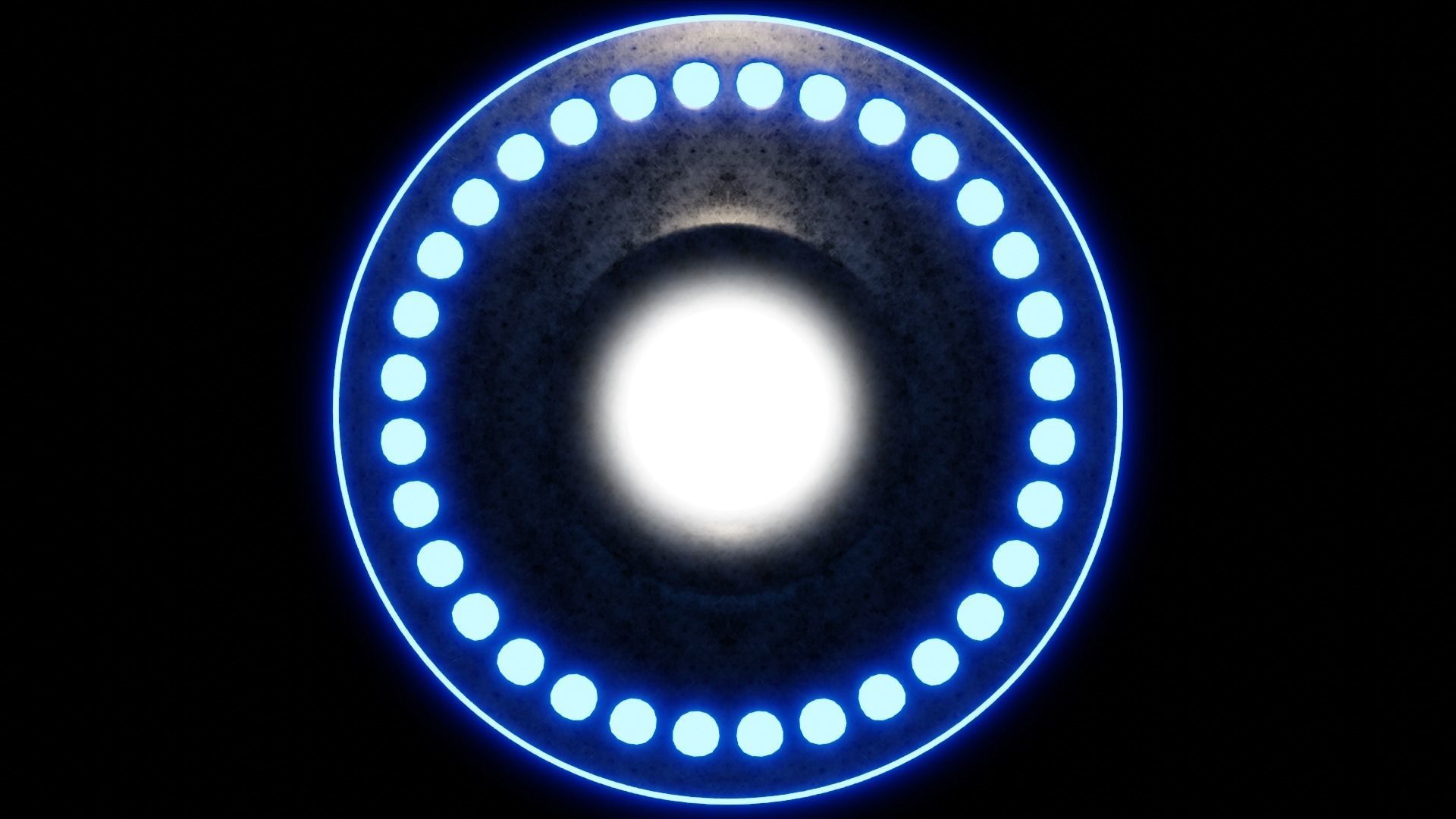 MYSTICAL FLYING SAUCER UFO Low-poly 3D model_7