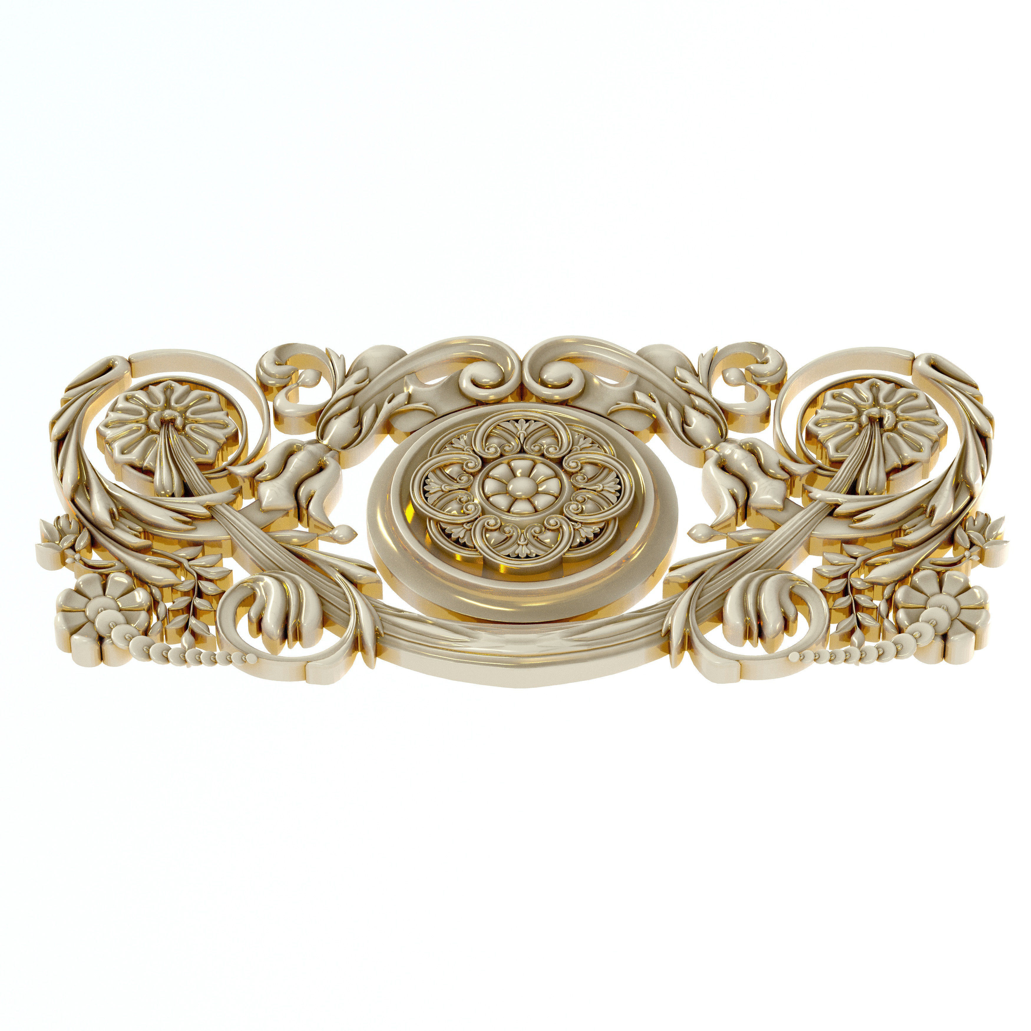 Carved decor 9 3D model_2