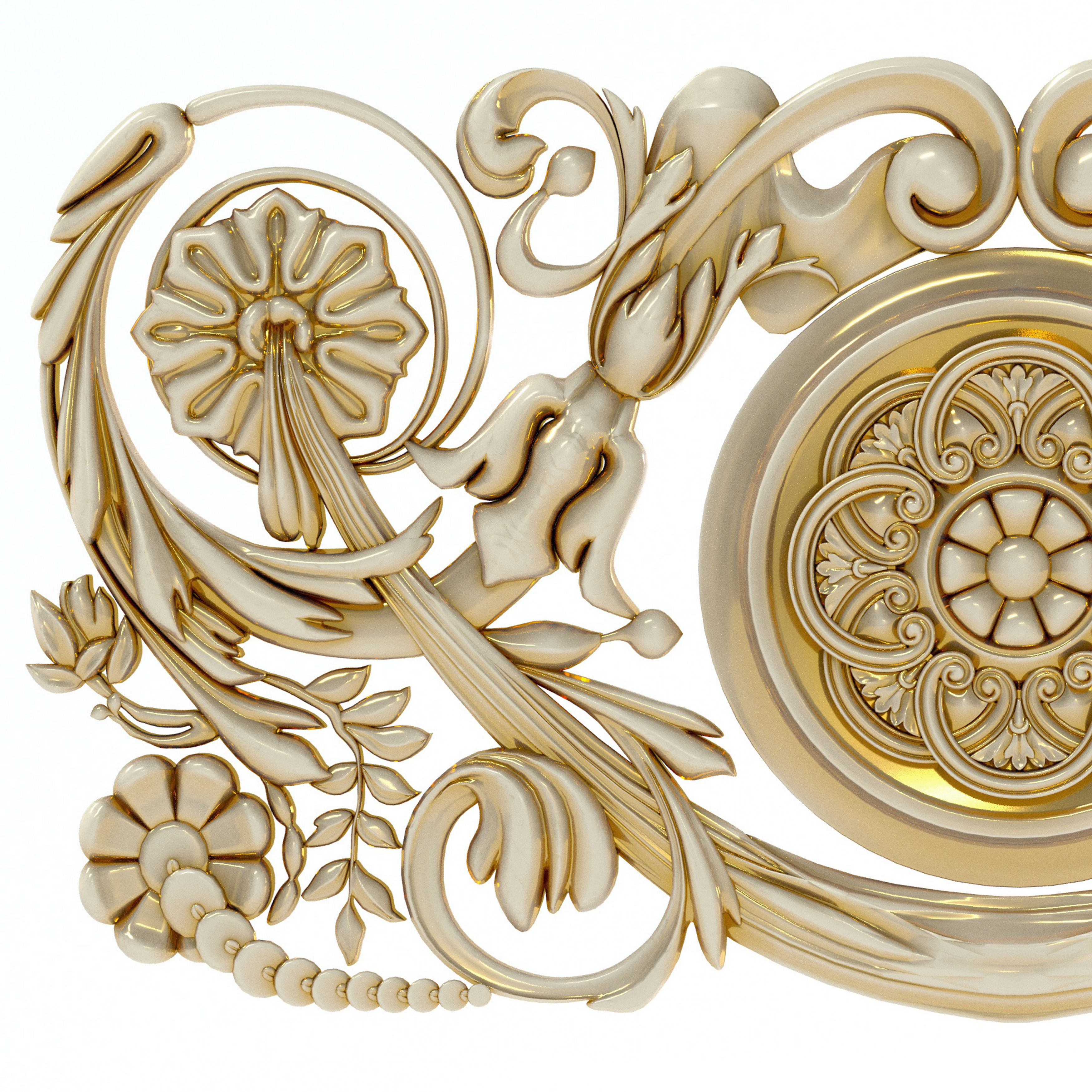 Carved decor 9 3D model_1