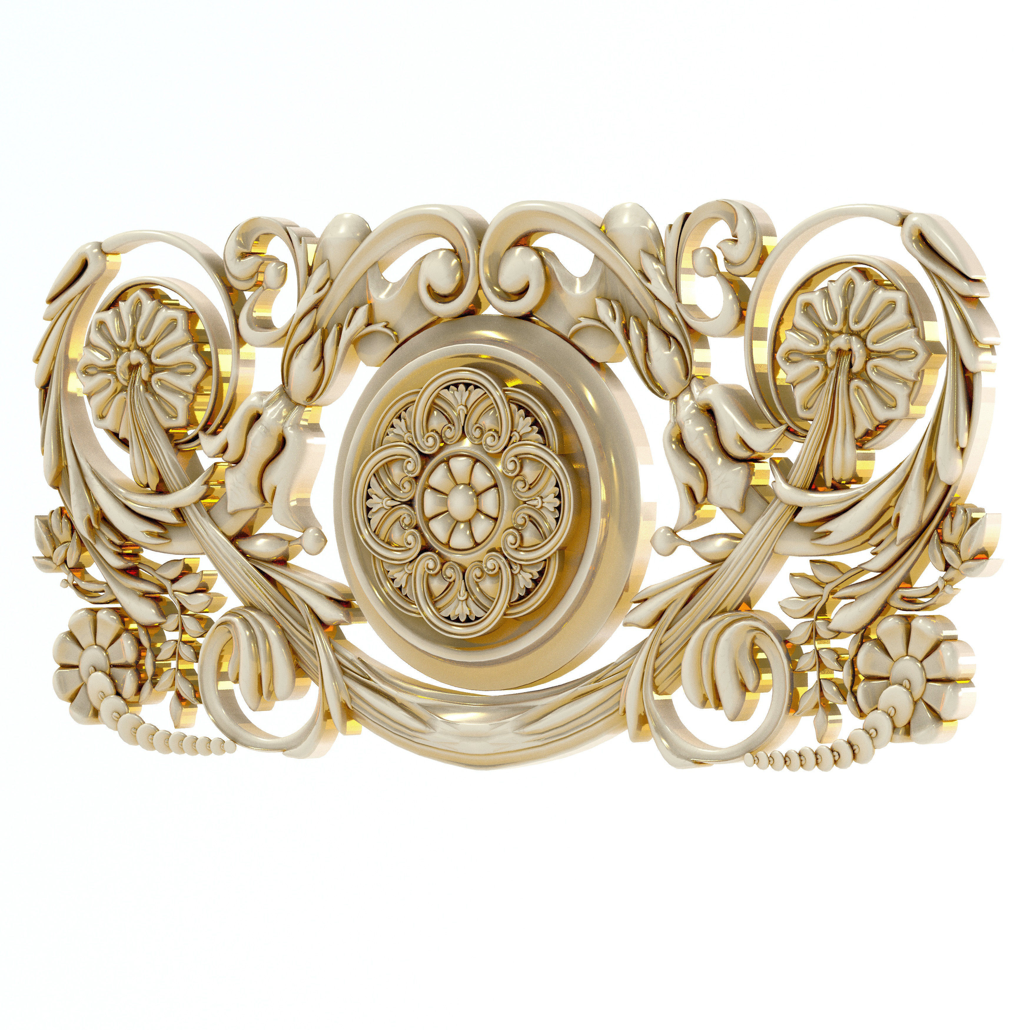 Carved decor 9 3D model_3