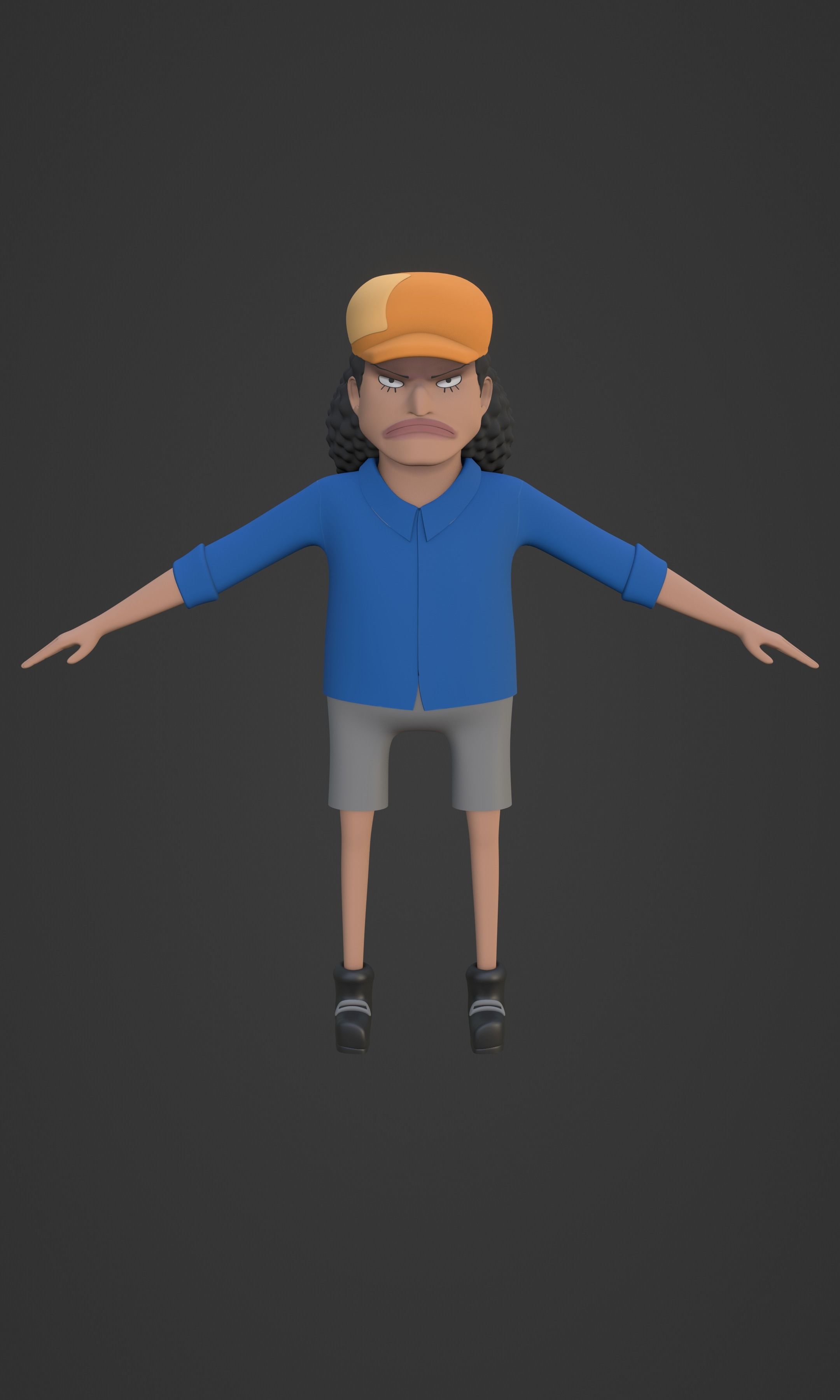 BLACKBEARD MARSHAL D TEACH KID VERSION ONE PIECE Low-poly 3D model_40