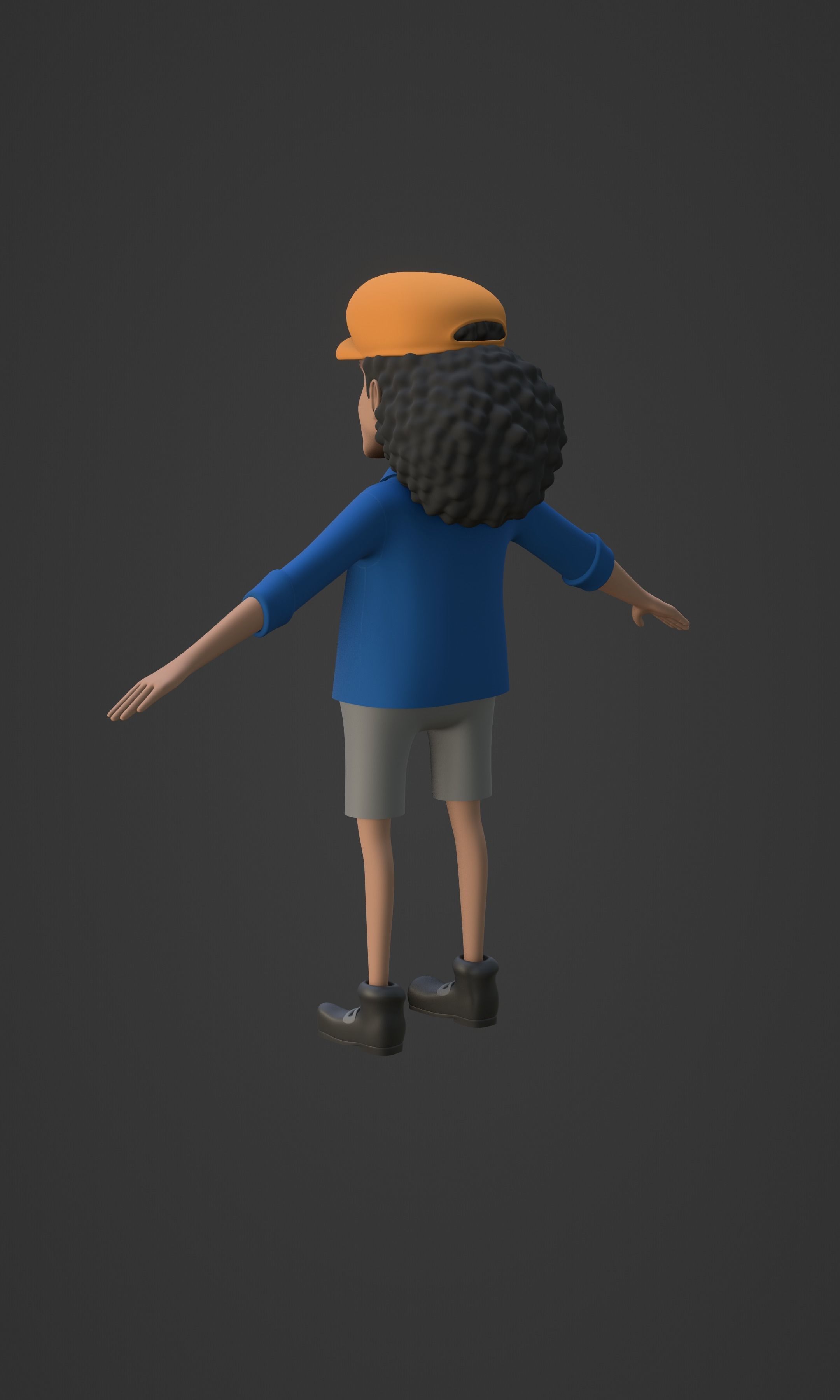 BLACKBEARD MARSHAL D TEACH KID VERSION ONE PIECE Low-poly 3D model_43