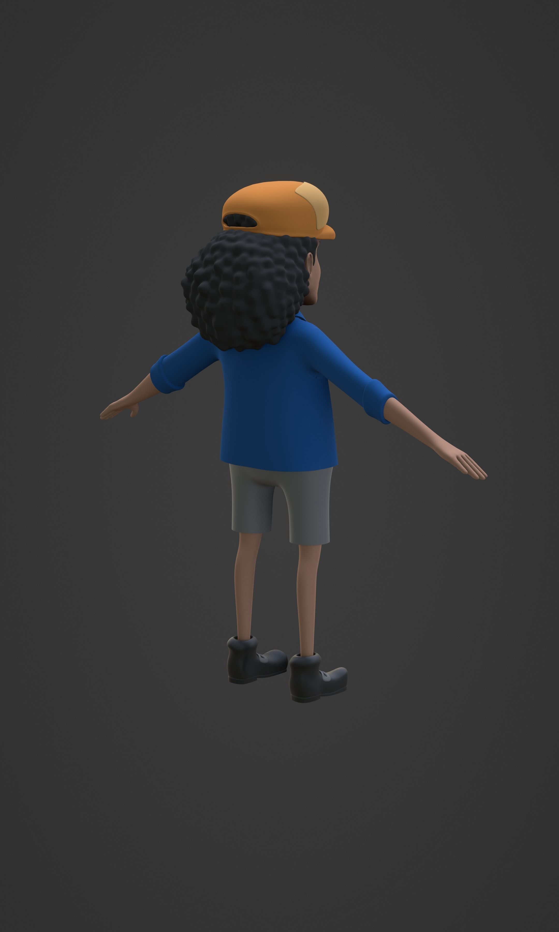 BLACKBEARD MARSHAL D TEACH KID VERSION ONE PIECE Low-poly 3D model_45