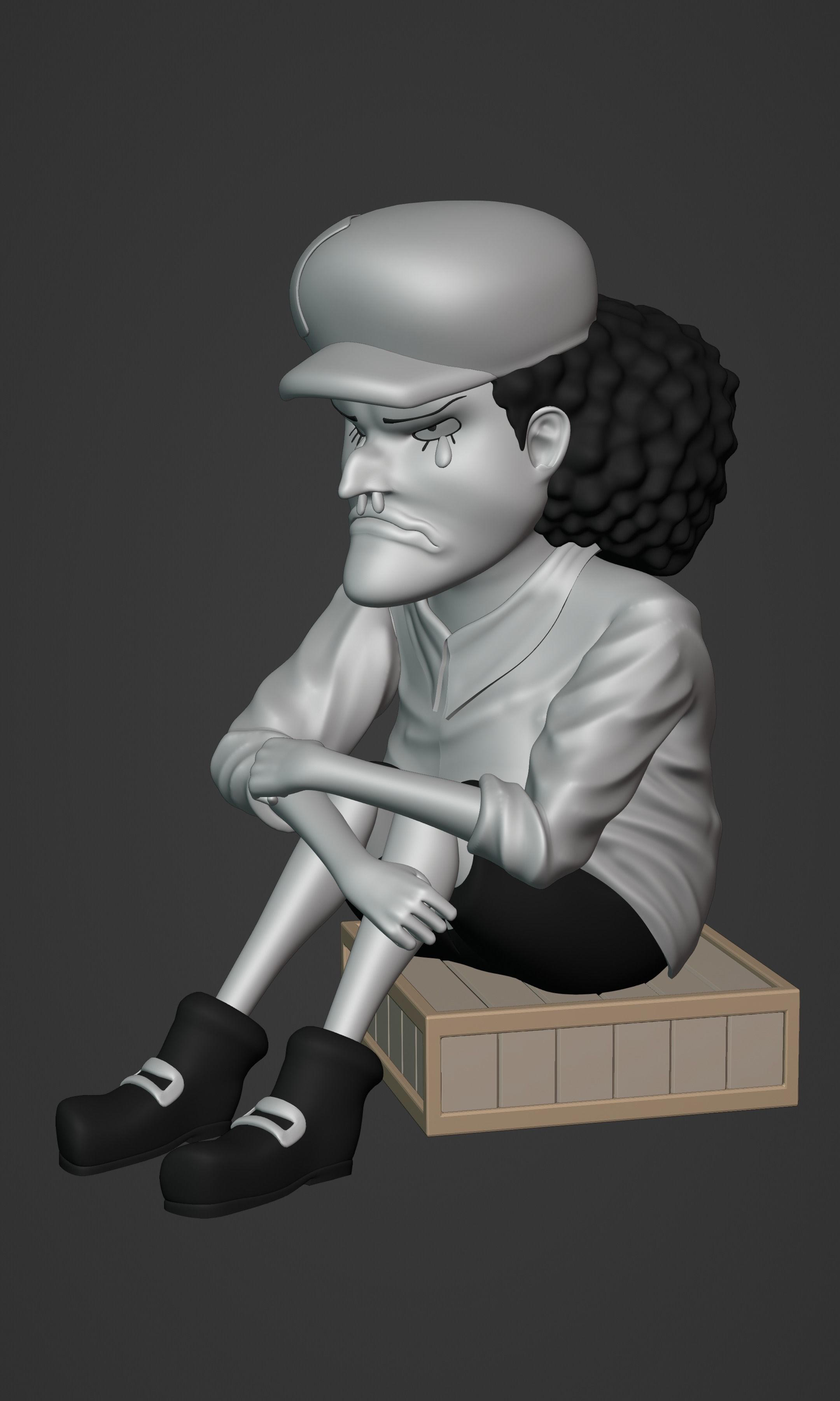 BLACKBEARD MARSHAL D TEACH KID VERSION ONE PIECE Low-poly 3D model_9