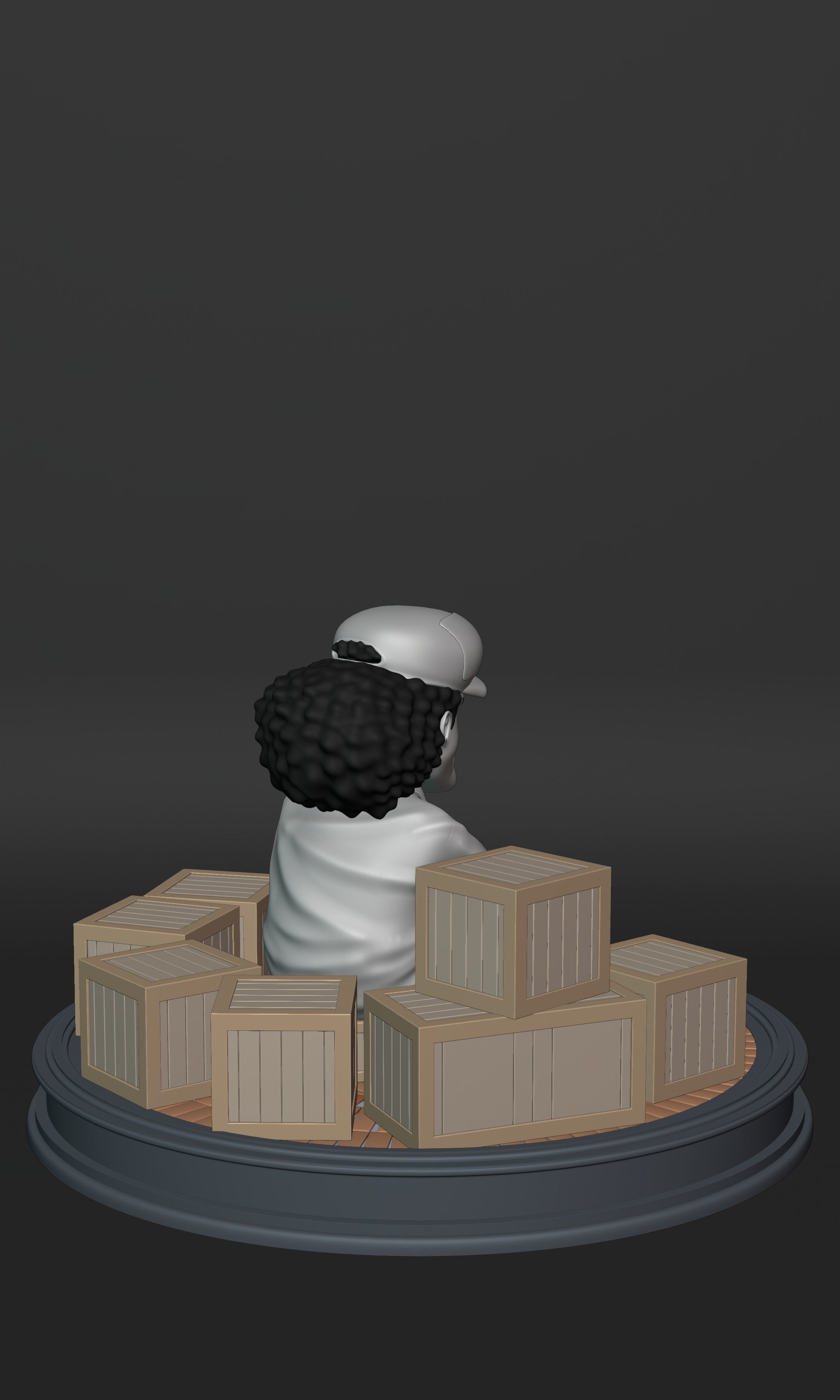 BLACKBEARD MARSHAL D TEACH KID VERSION ONE PIECE Low-poly 3D model_5