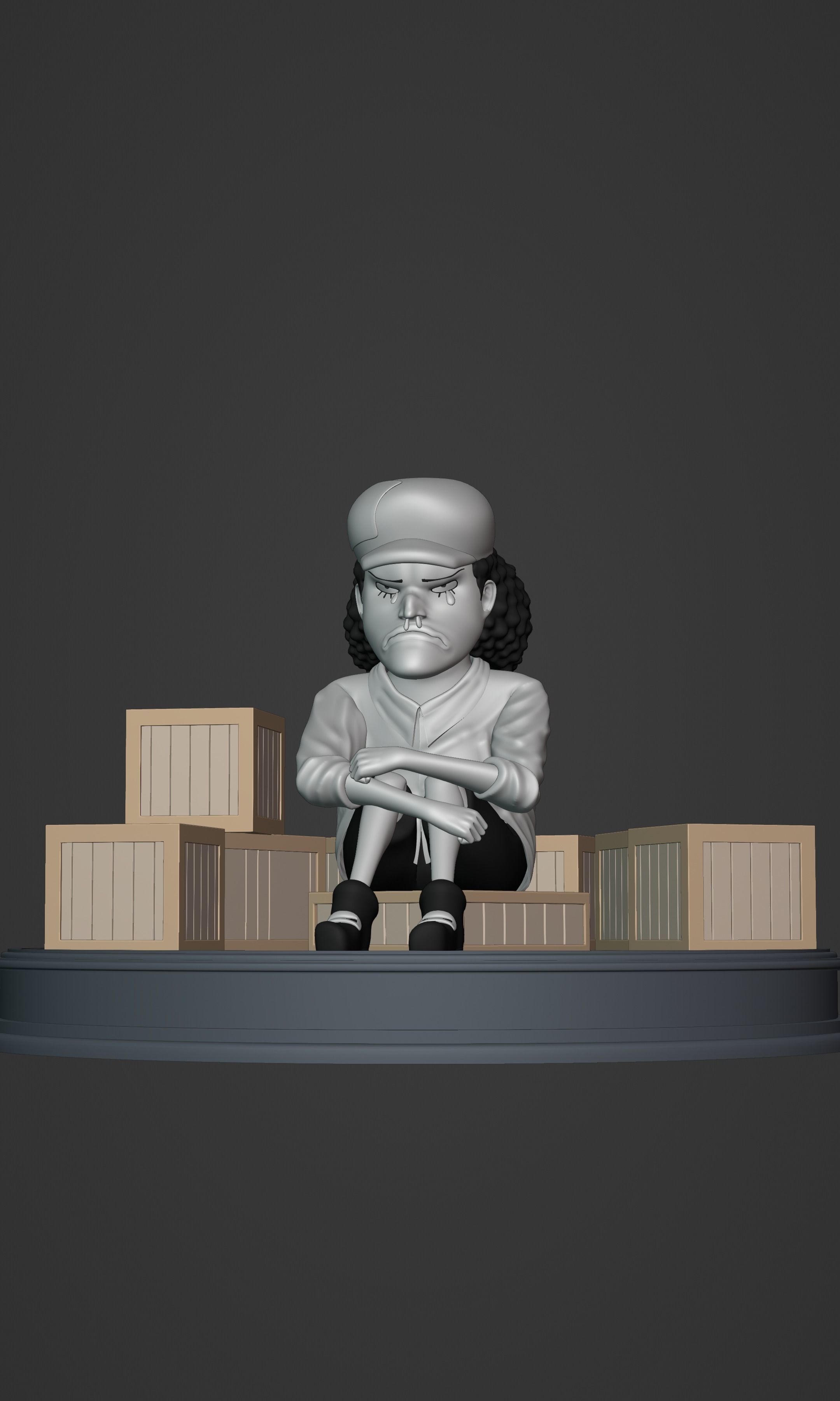 BLACKBEARD MARSHAL D TEACH KID VERSION ONE PIECE Low-poly 3D model_19