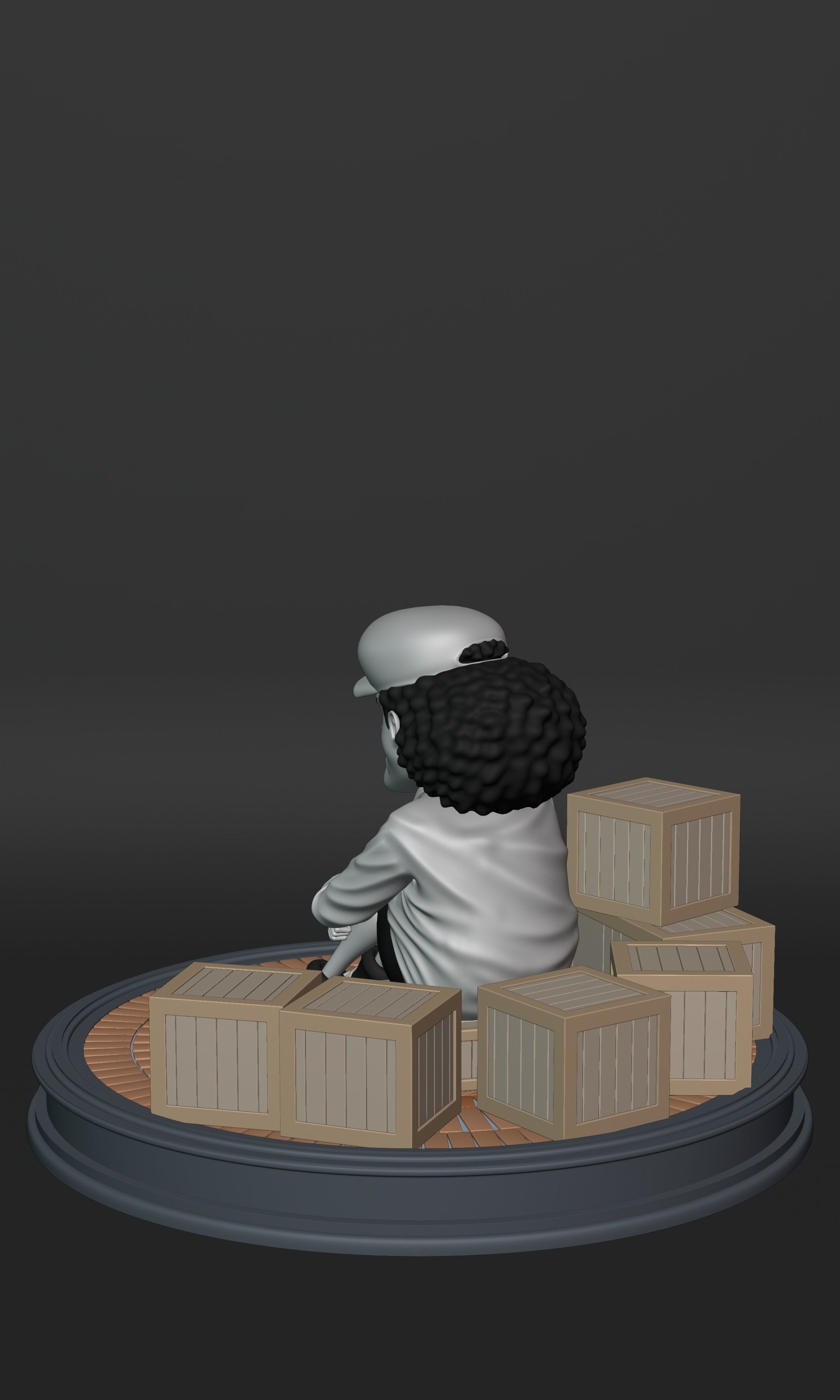 BLACKBEARD MARSHAL D TEACH KID VERSION ONE PIECE Low-poly 3D model_3