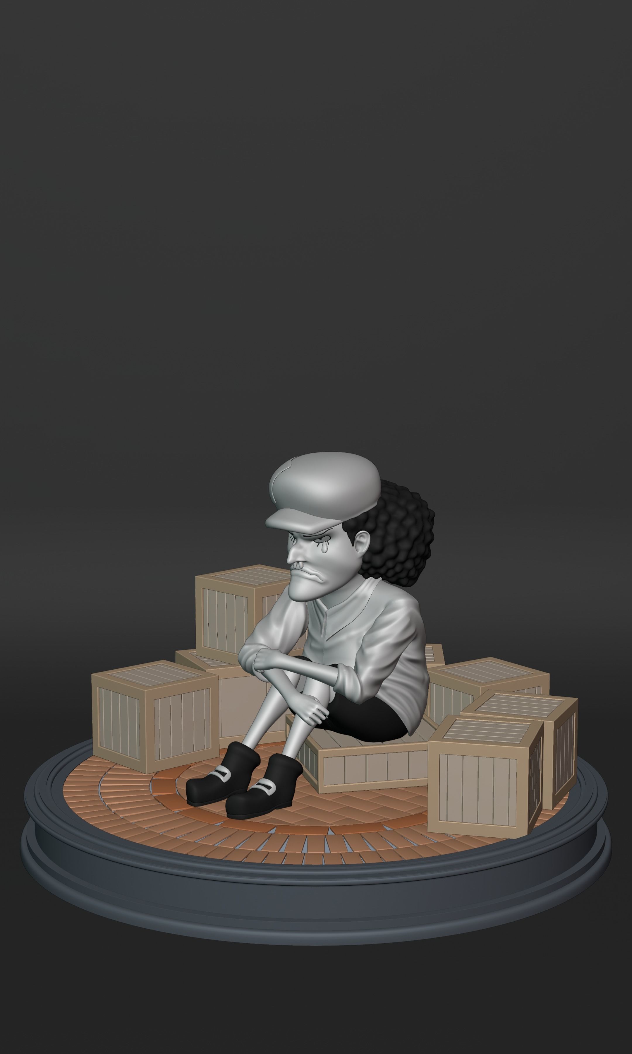 BLACKBEARD MARSHAL D TEACH KID VERSION ONE PIECE Low-poly 3D model_1