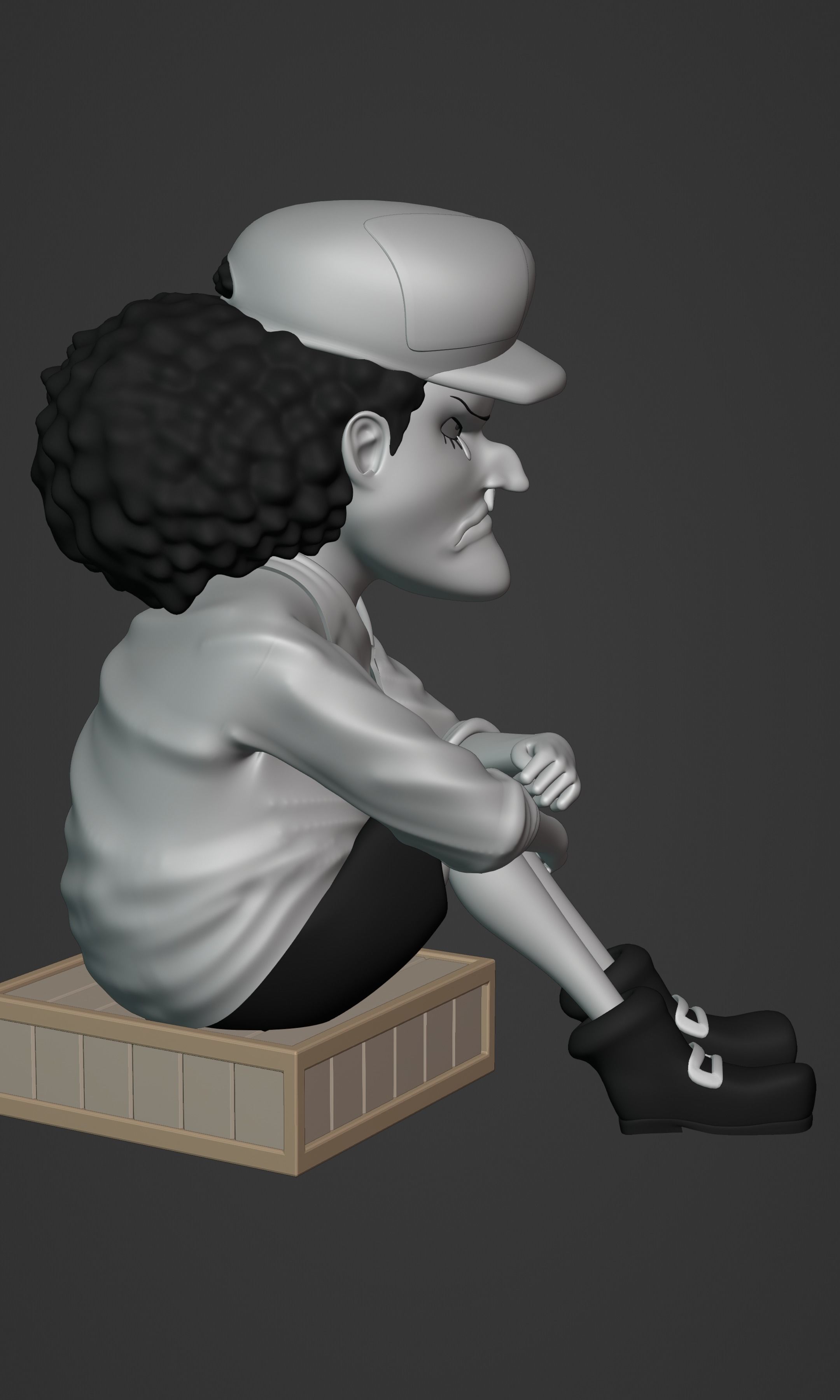 BLACKBEARD MARSHAL D TEACH KID VERSION ONE PIECE Low-poly 3D model_14