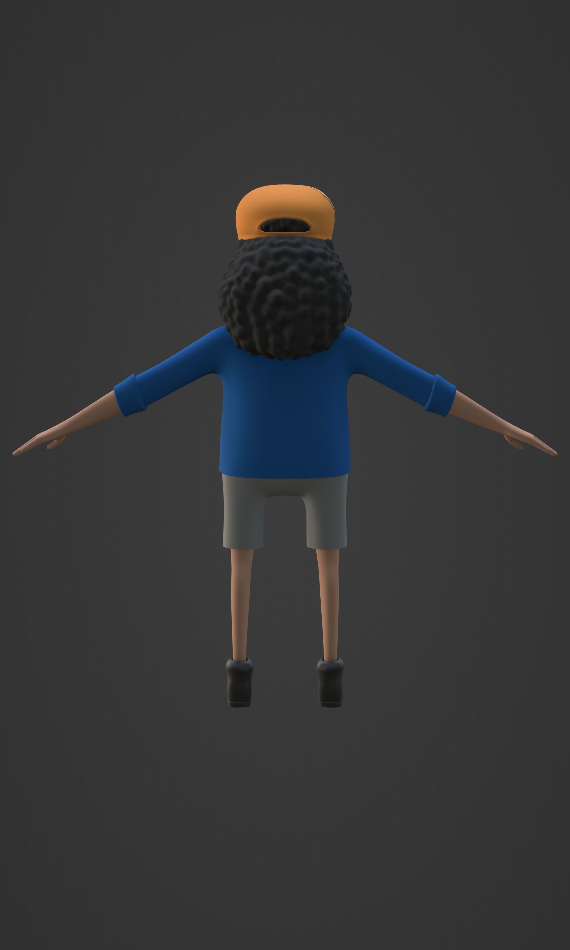 BLACKBEARD MARSHAL D TEACH KID VERSION ONE PIECE Low-poly 3D model_44