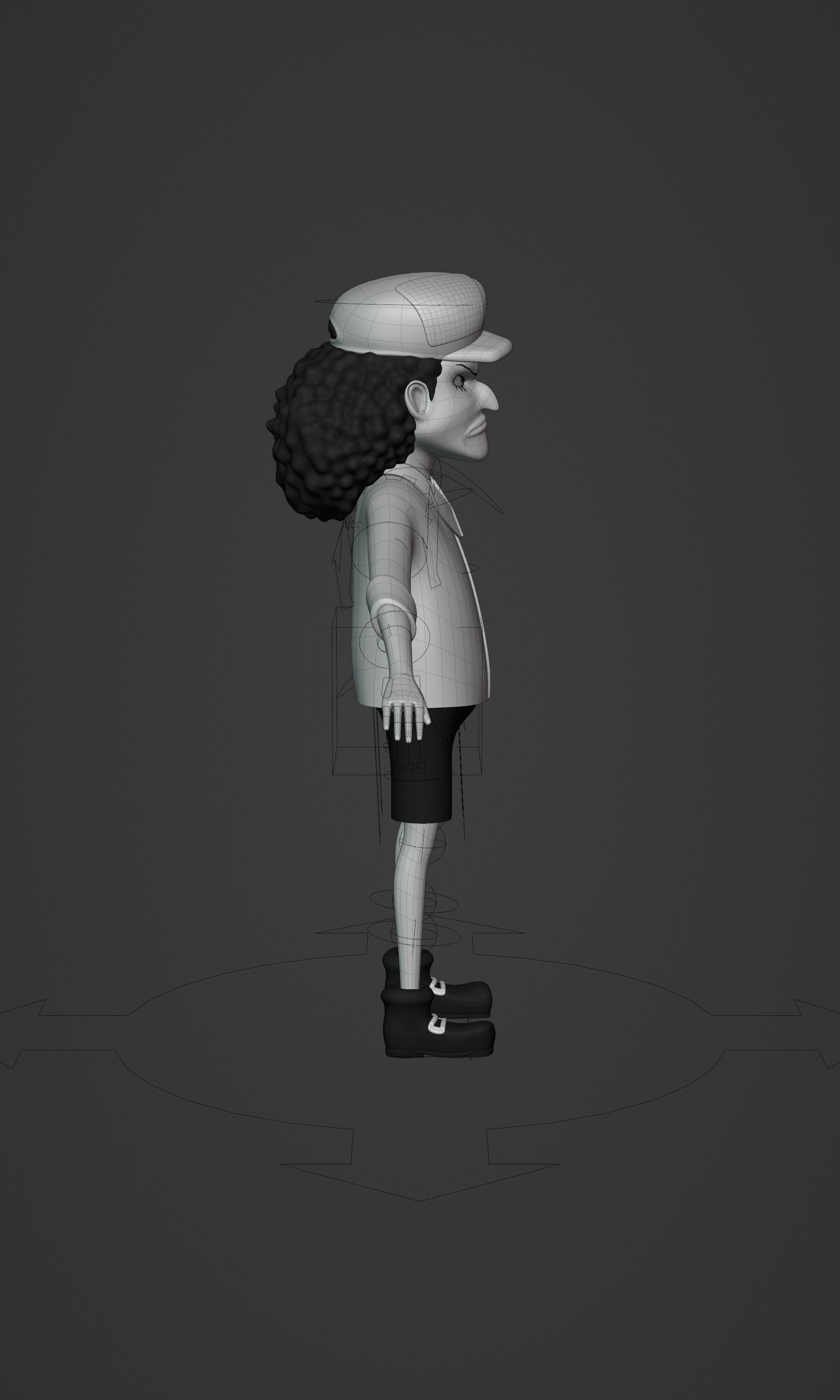 BLACKBEARD MARSHAL D TEACH KID VERSION ONE PIECE Low-poly 3D model_38