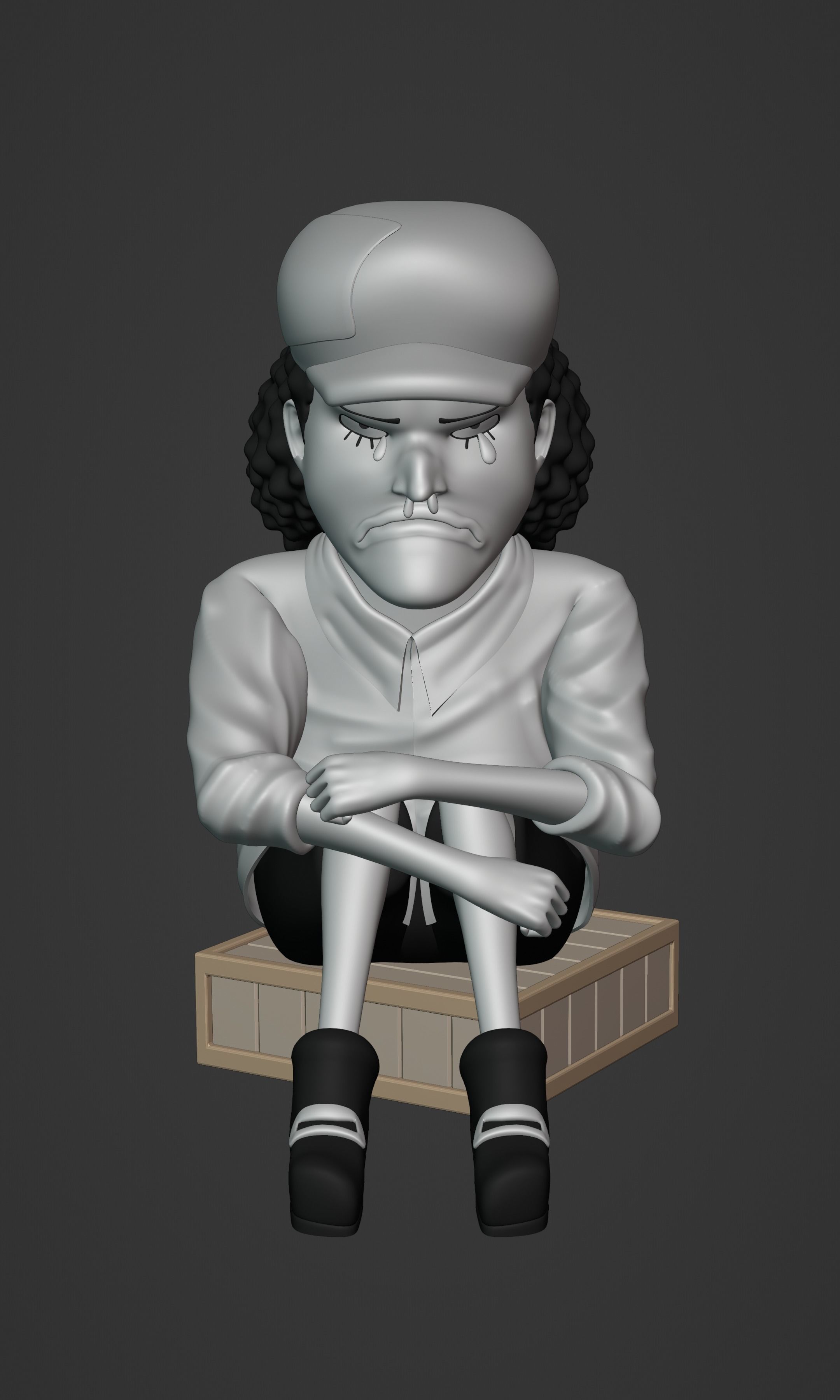 BLACKBEARD MARSHAL D TEACH KID VERSION ONE PIECE Low-poly 3D model_8