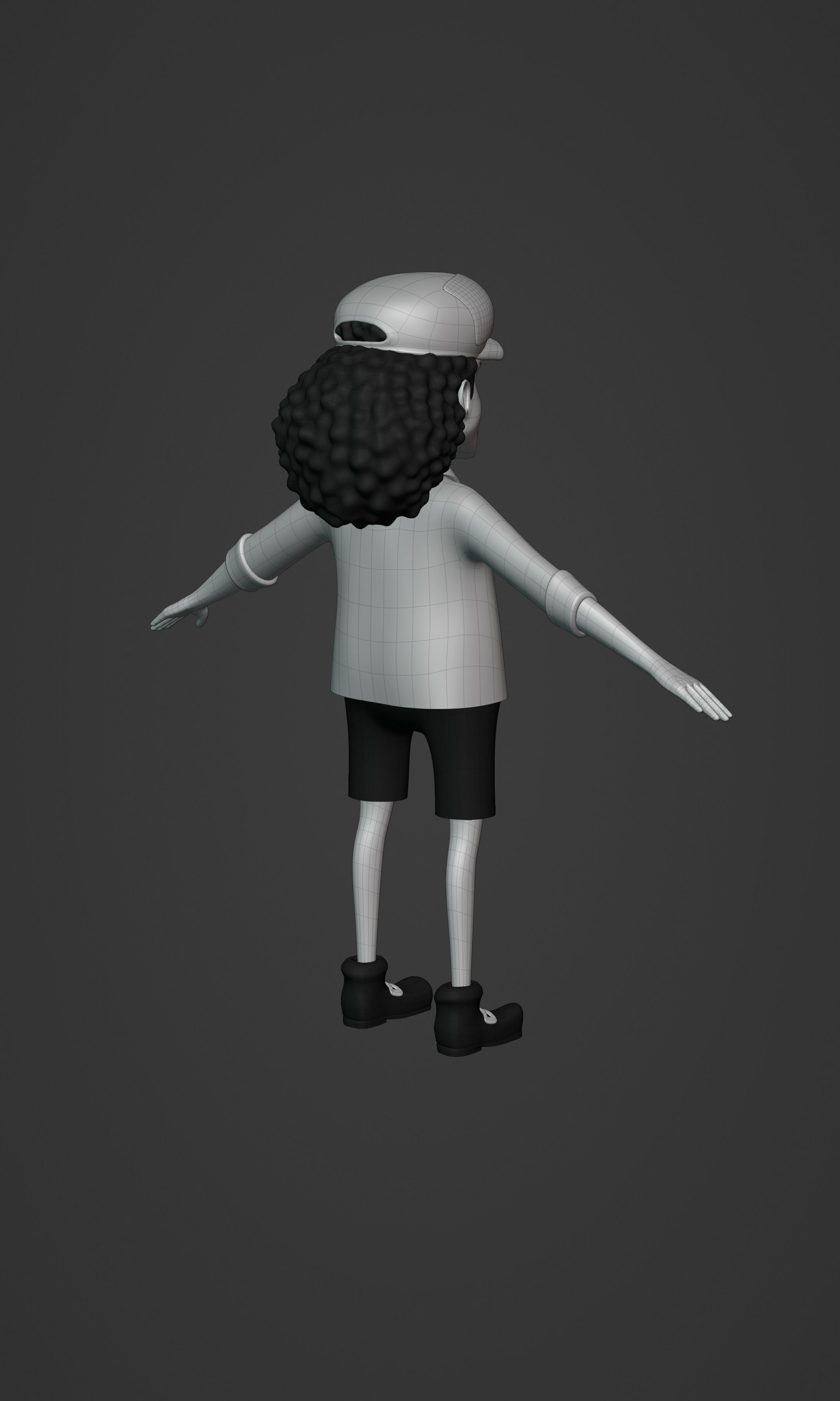 BLACKBEARD MARSHAL D TEACH KID VERSION ONE PIECE Low-poly 3D model_29