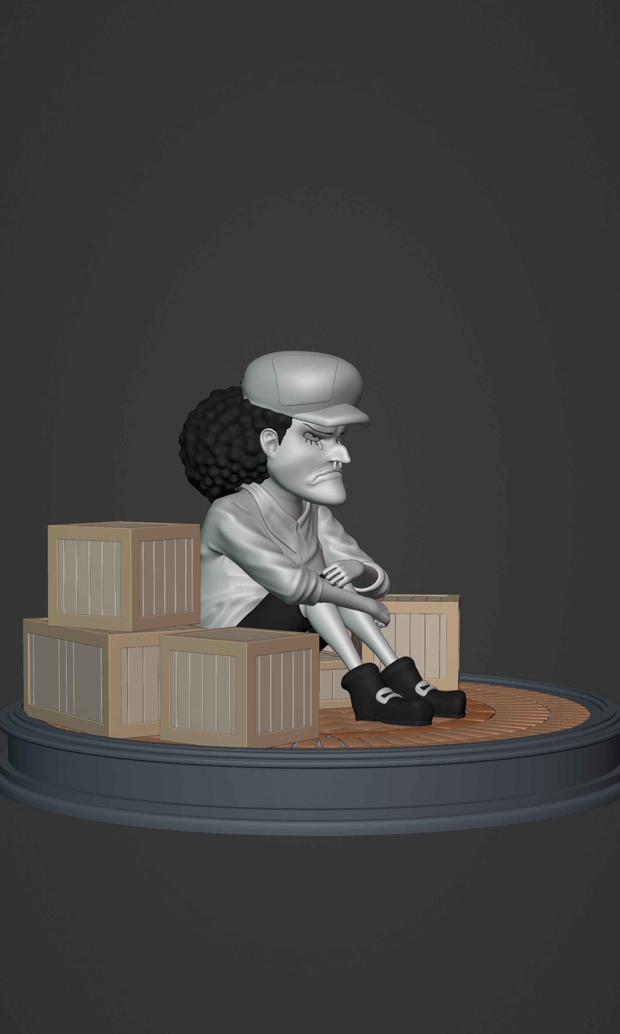 BLACKBEARD MARSHAL D TEACH KID VERSION ONE PIECE Low-poly 3D model_20