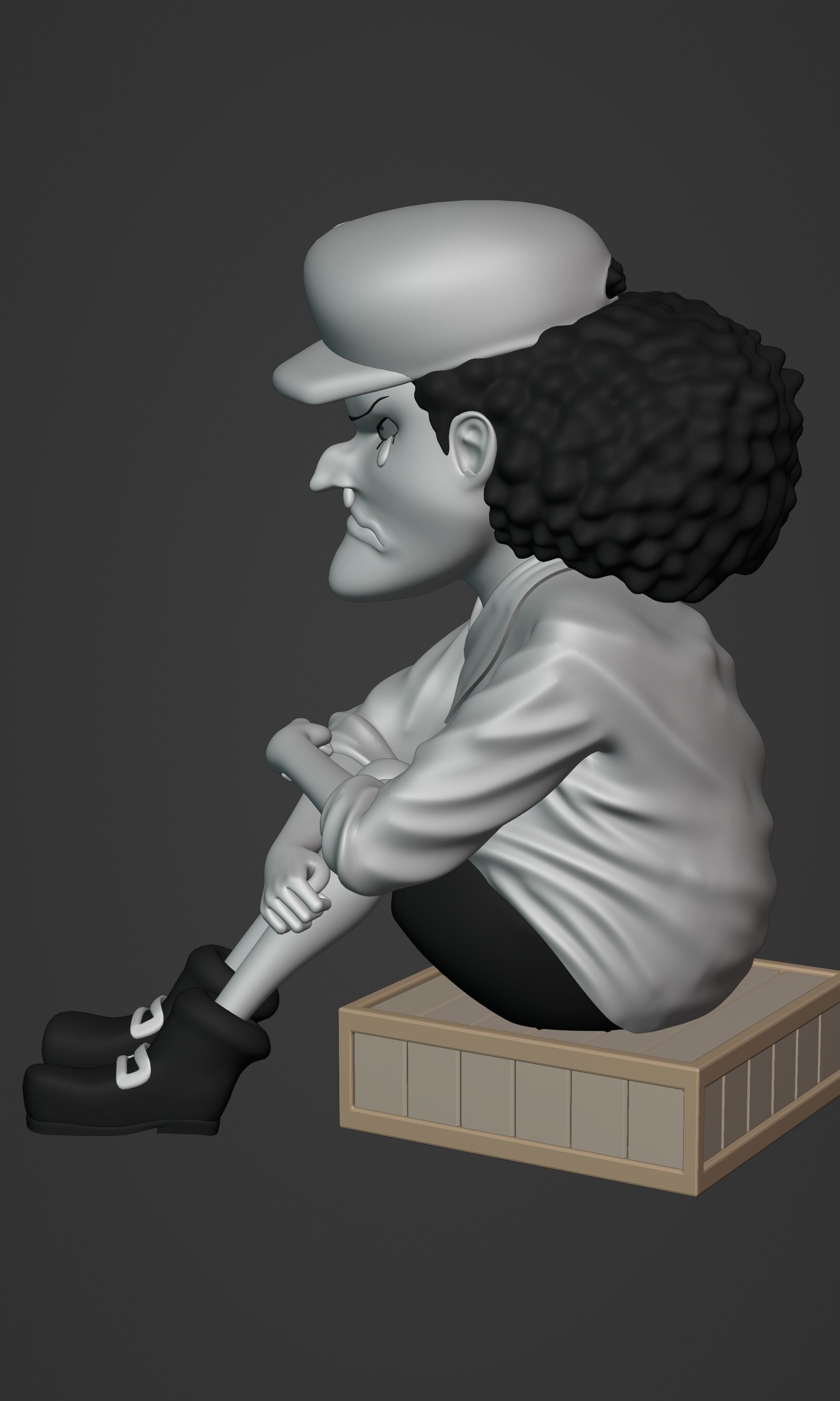 BLACKBEARD MARSHAL D TEACH KID VERSION ONE PIECE Low-poly 3D model_10