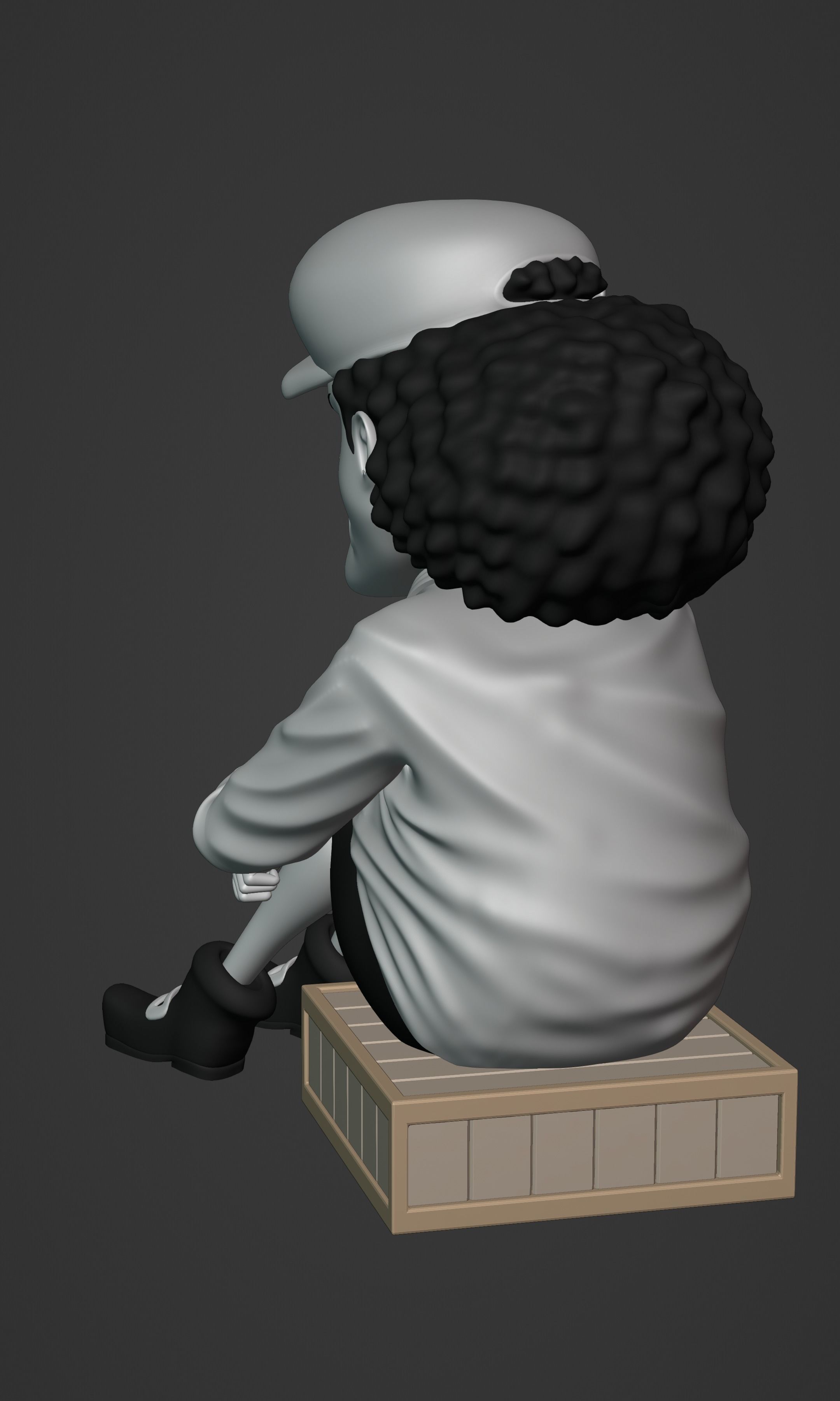 BLACKBEARD MARSHAL D TEACH KID VERSION ONE PIECE Low-poly 3D model_11