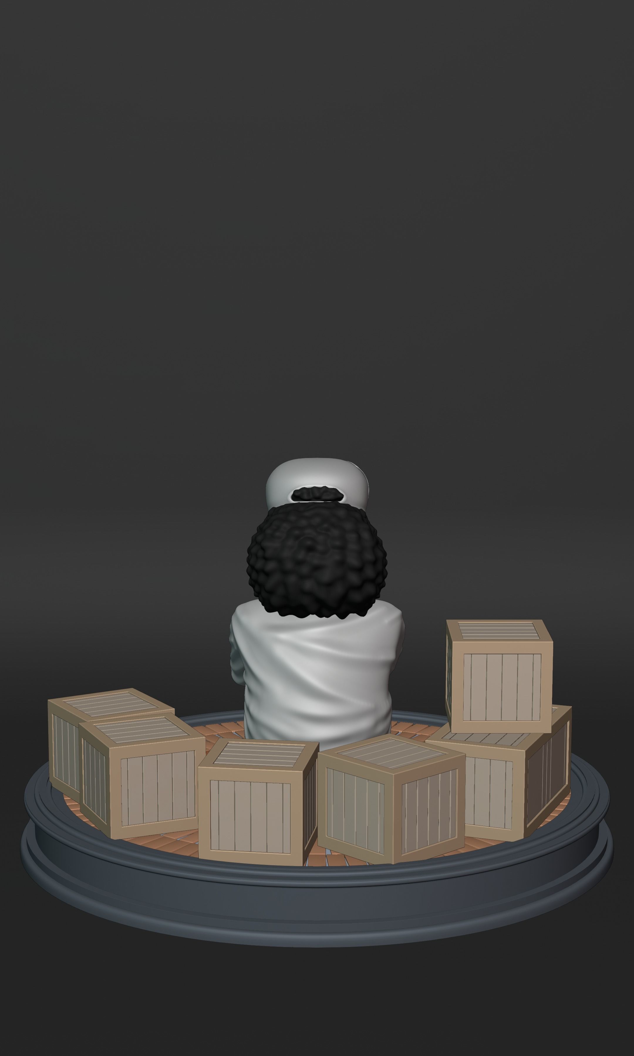 BLACKBEARD MARSHAL D TEACH KID VERSION ONE PIECE Low-poly 3D model_4