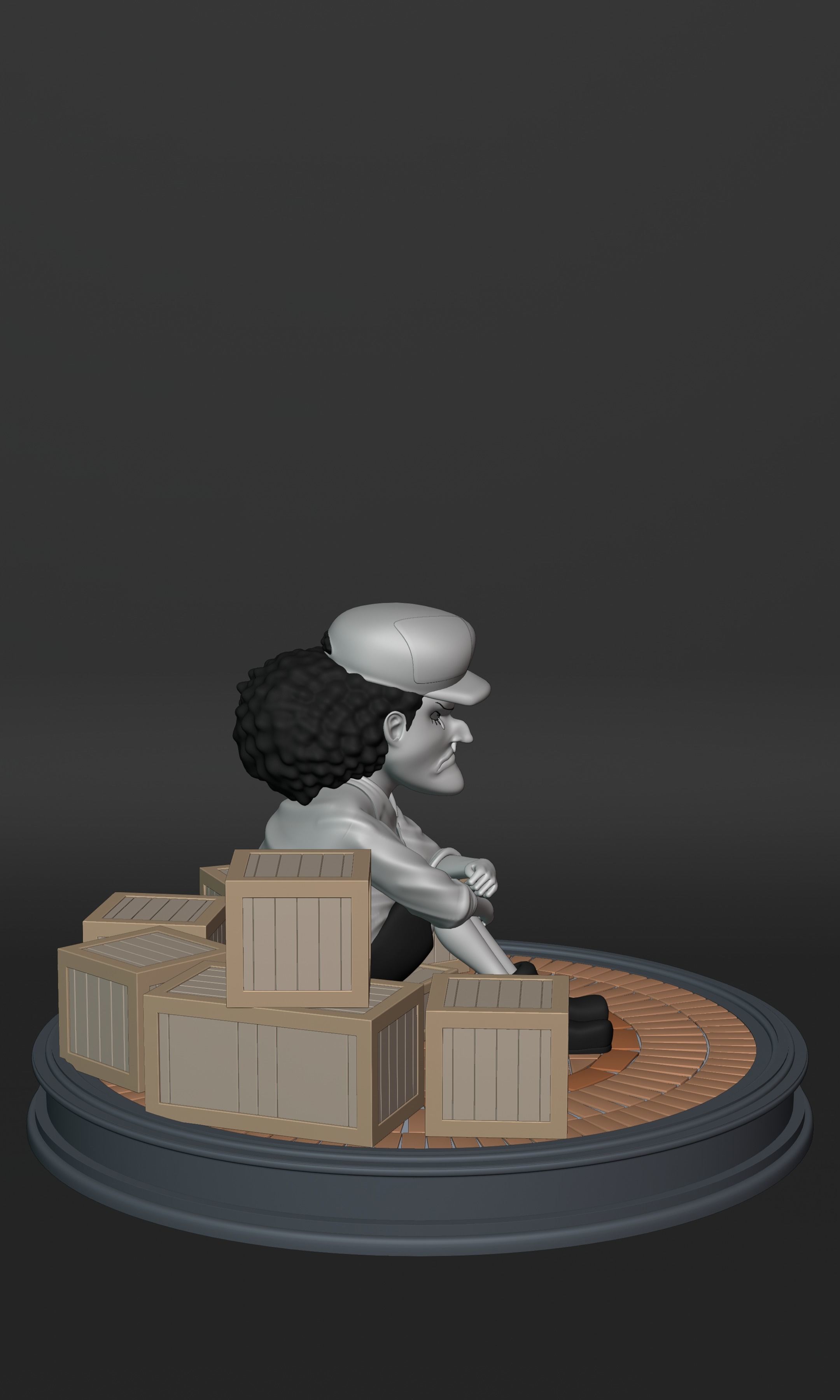 BLACKBEARD MARSHAL D TEACH KID VERSION ONE PIECE Low-poly 3D model_6