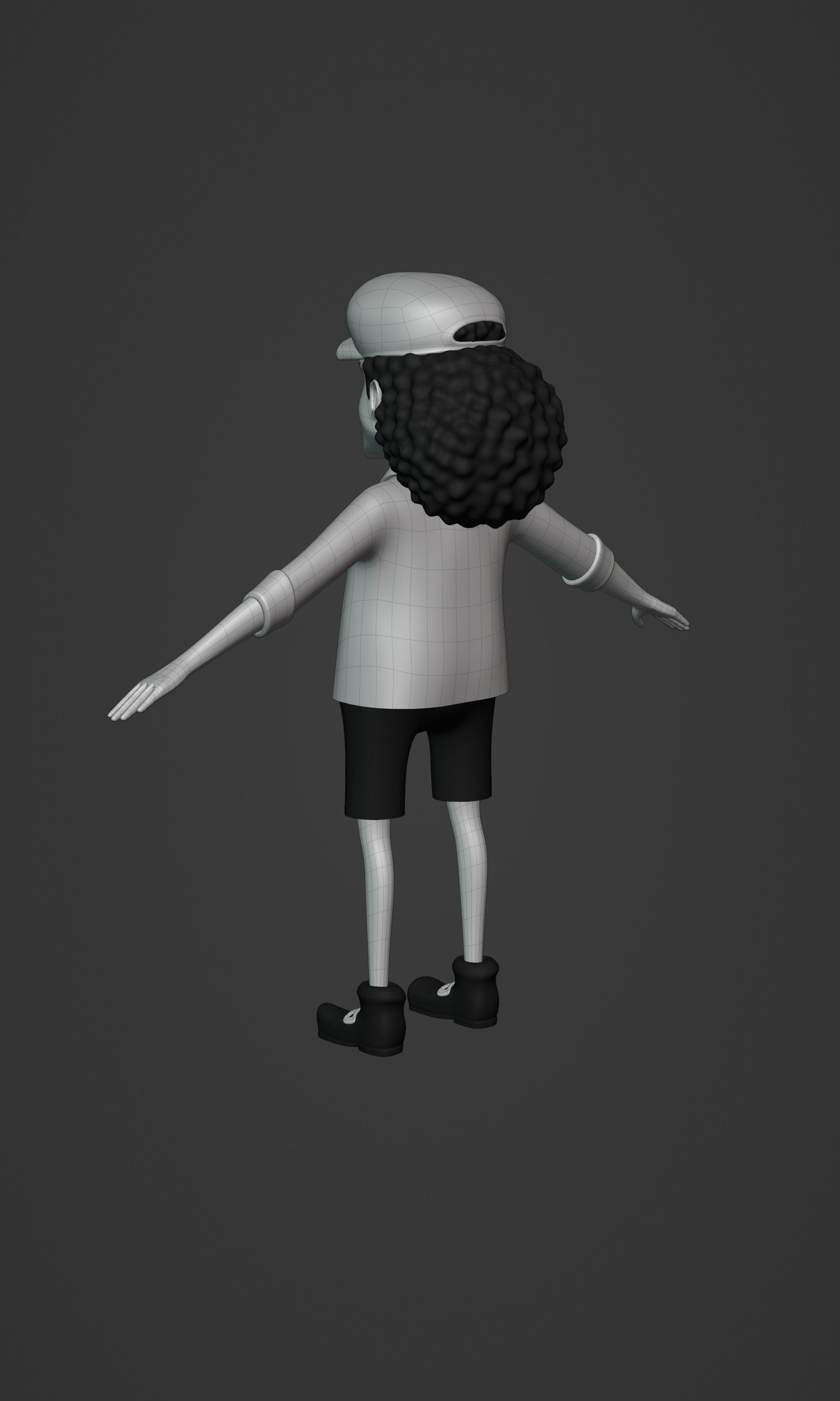 BLACKBEARD MARSHAL D TEACH KID VERSION ONE PIECE Low-poly 3D model_27