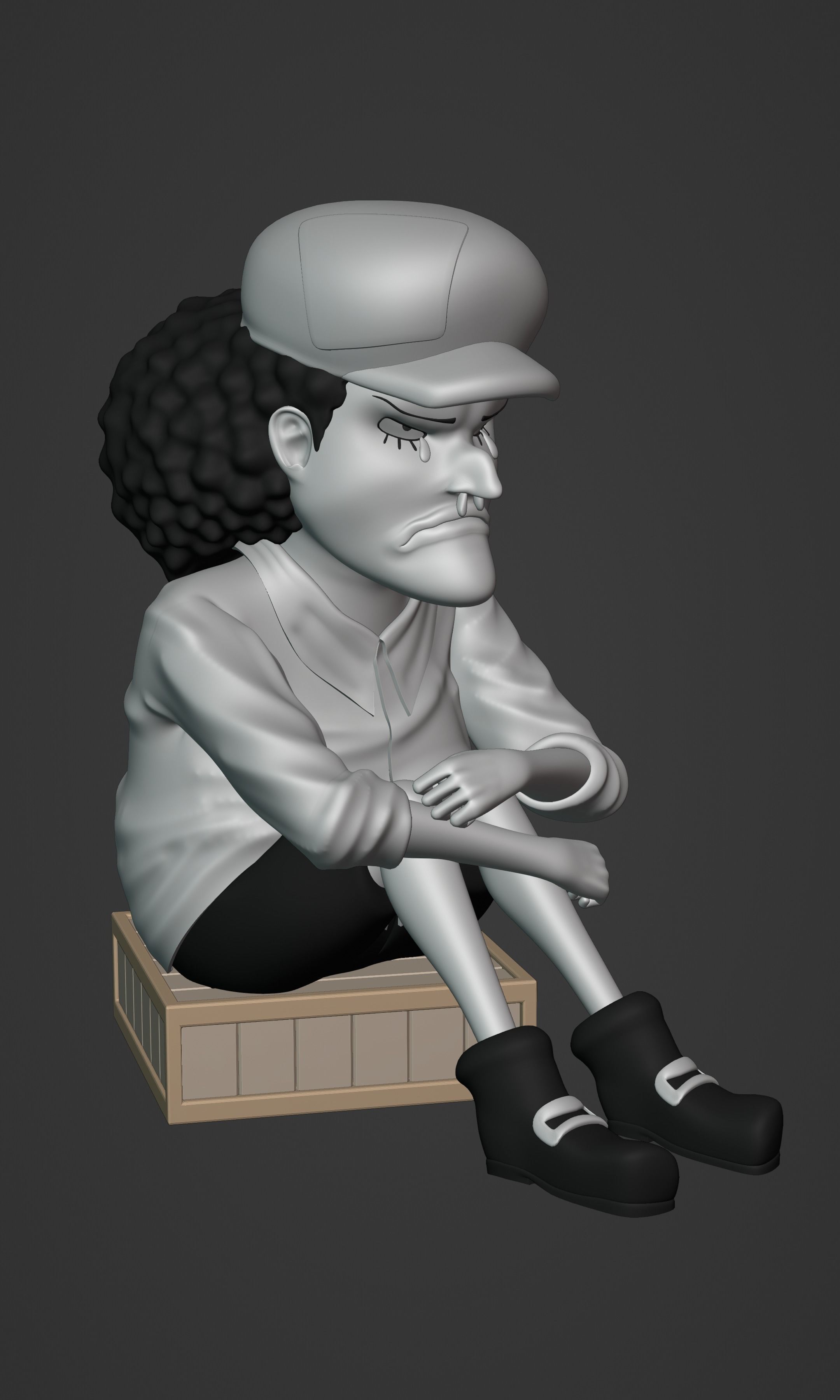 BLACKBEARD MARSHAL D TEACH KID VERSION ONE PIECE Low-poly 3D model_15