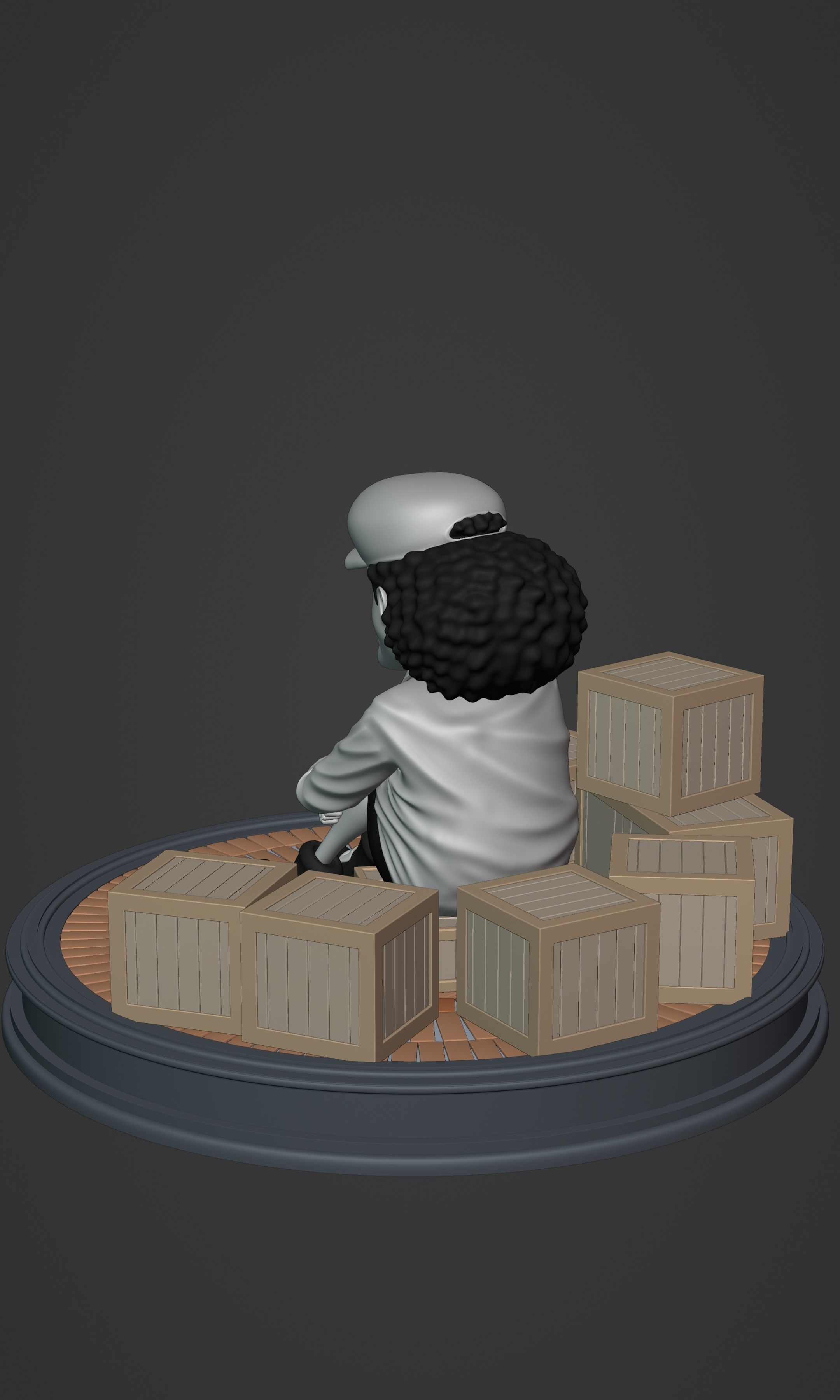 BLACKBEARD MARSHAL D TEACH KID VERSION ONE PIECE Low-poly 3D model_18