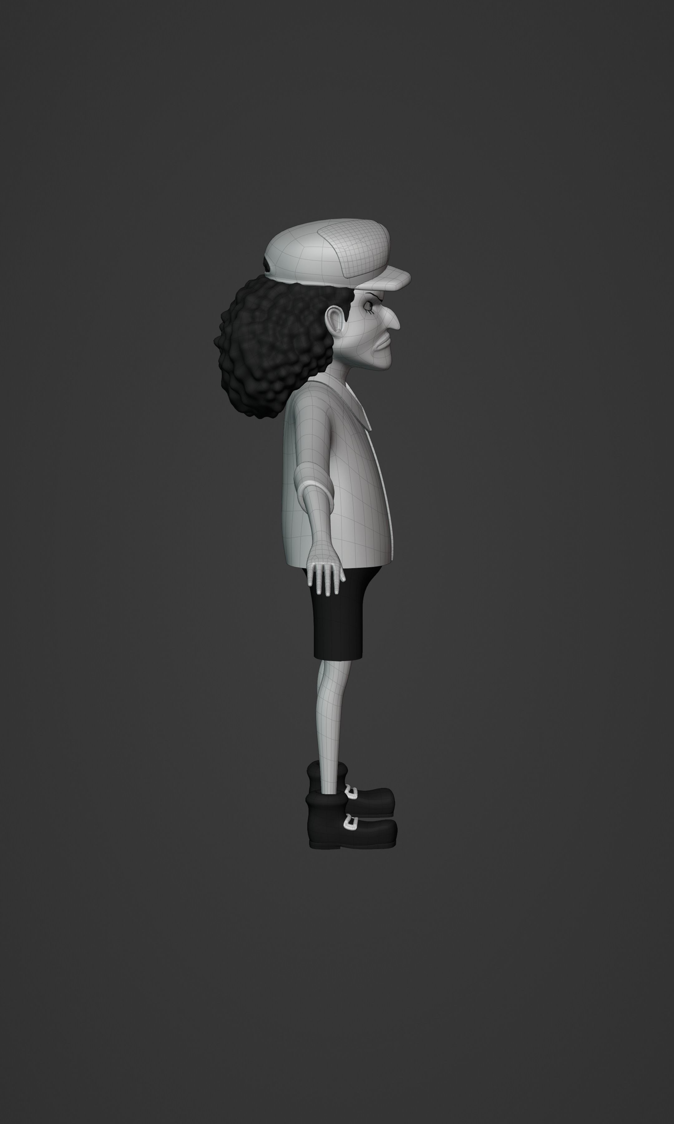 BLACKBEARD MARSHAL D TEACH KID VERSION ONE PIECE Low-poly 3D model_30