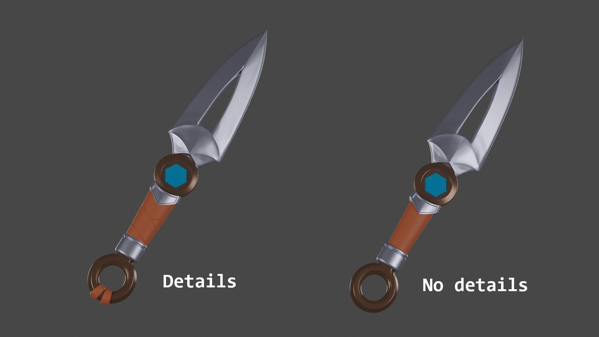 Overwatch - Kiriko Witch kunai 3D print model_4