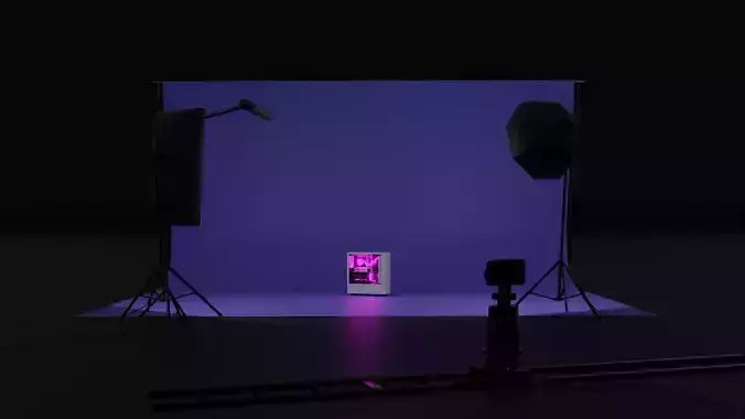 Studio with backdrop